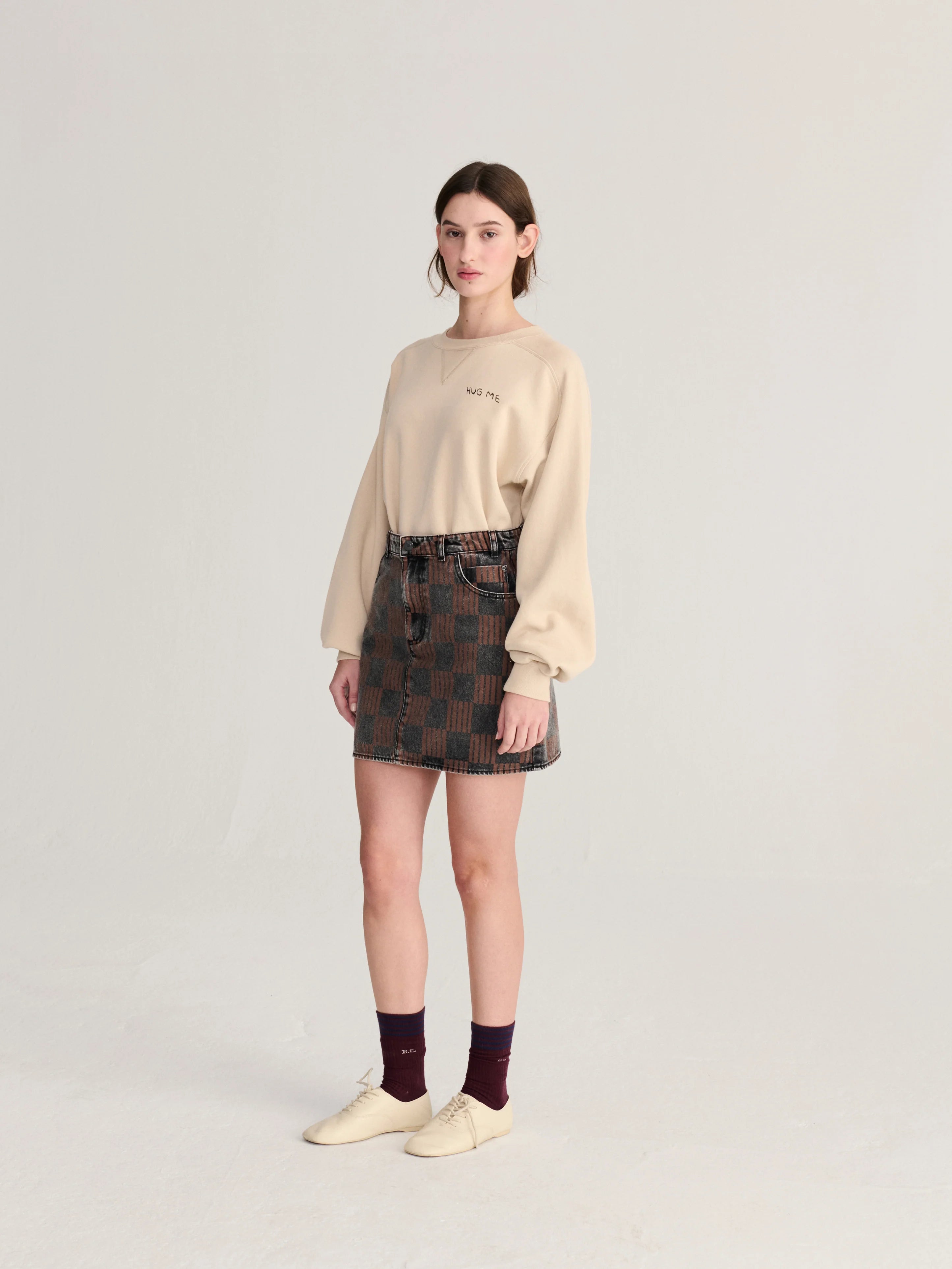 BOBO CHOSES T-Shirt "Hug me" beige