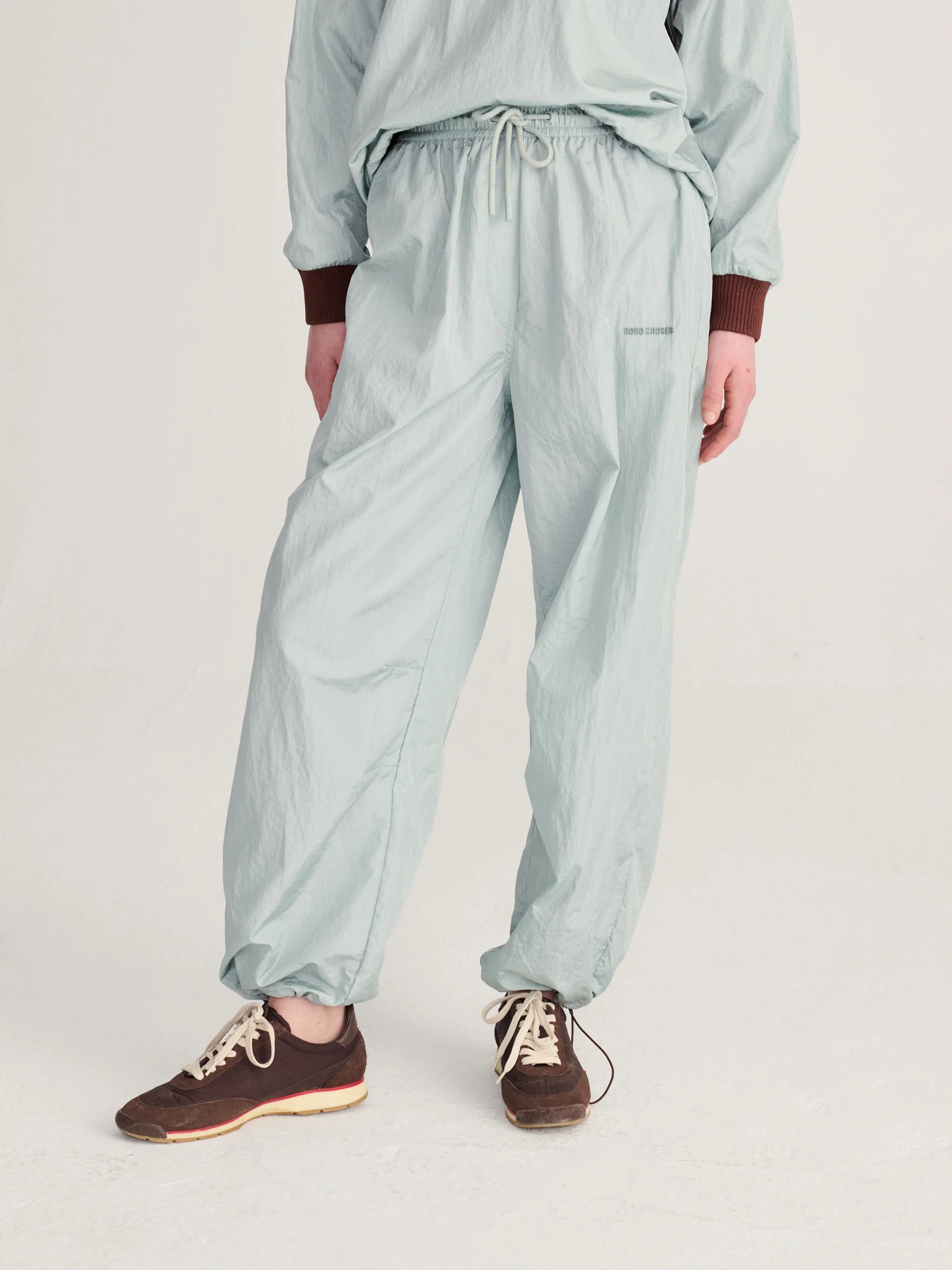 BOBO CHOSES Jogger "Shiny nylon" light blue