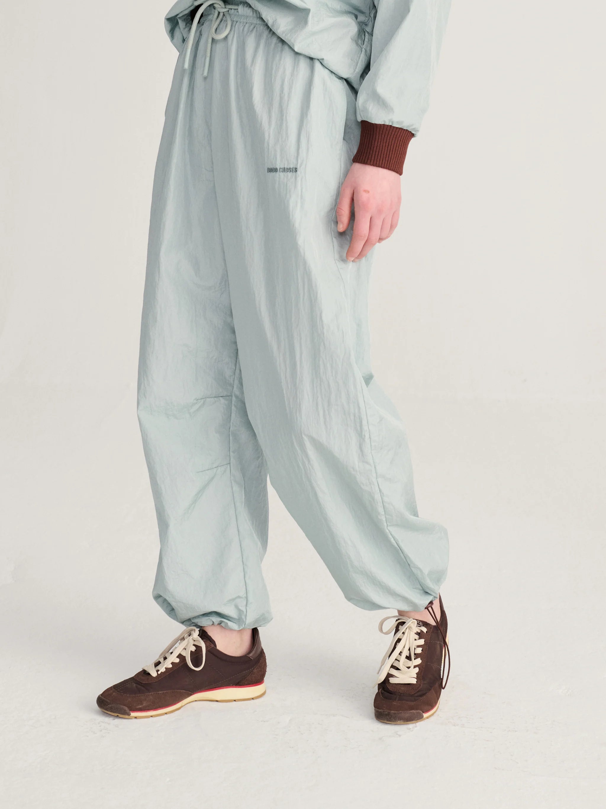 BOBO CHOSES Jogger "Shiny nylon" light blue