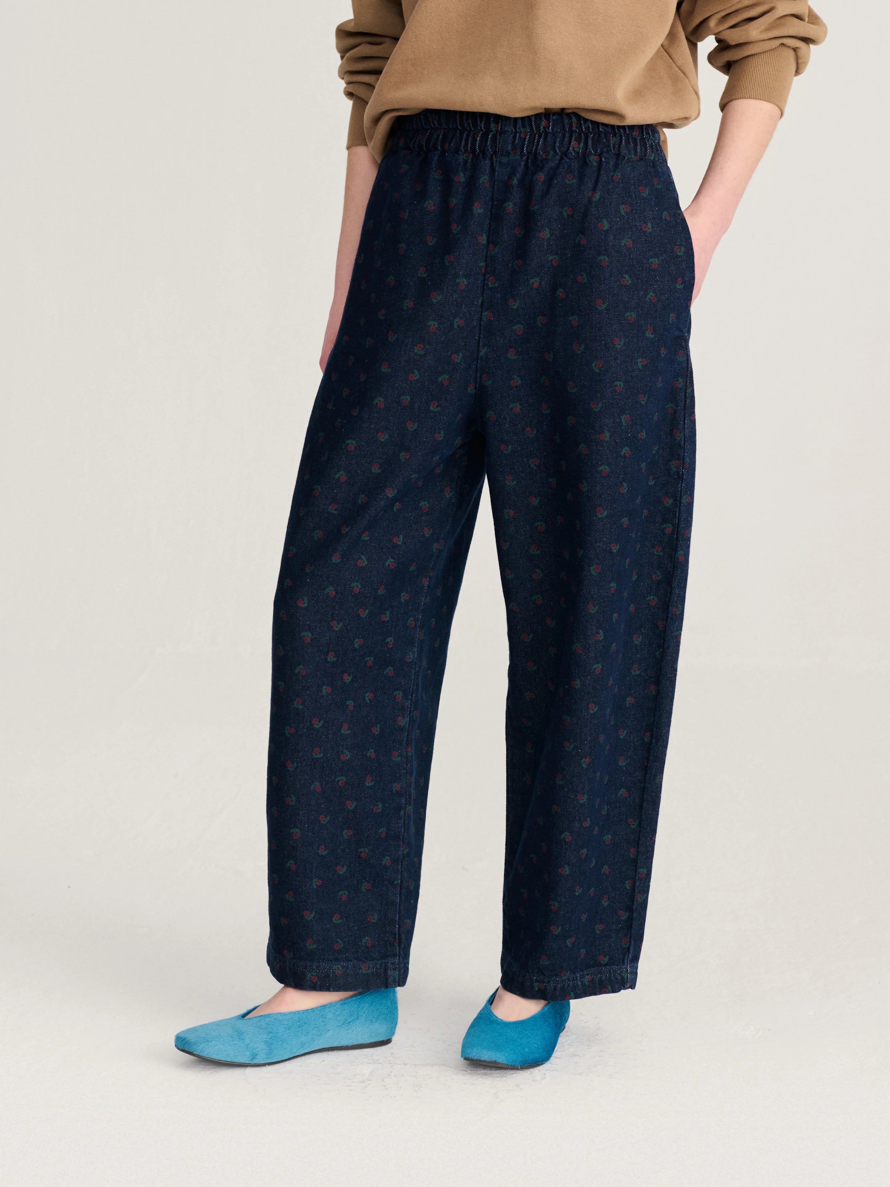 BOBO CHOSES Pants "Swamp whirl" navy blue