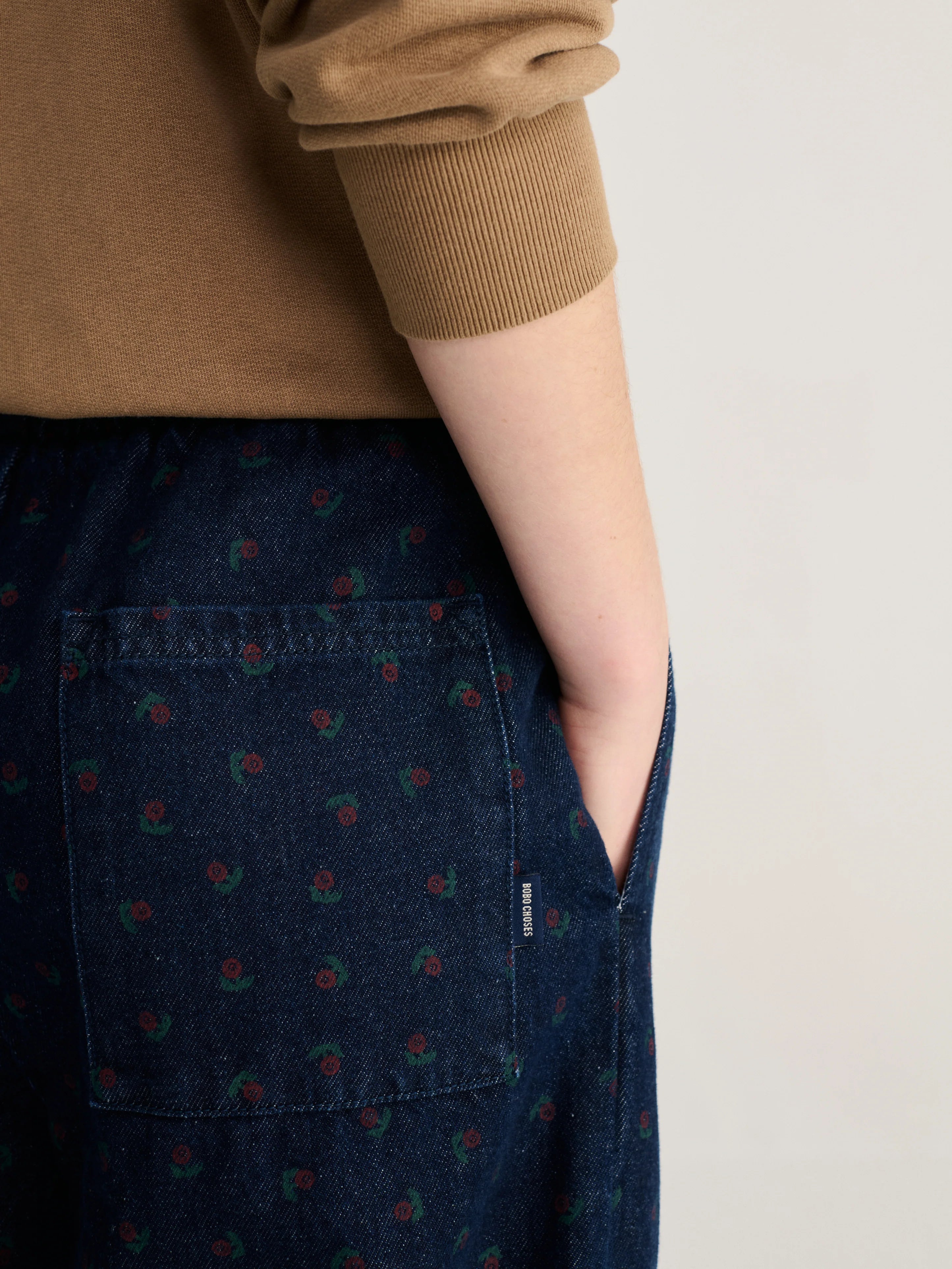 BOBO CHOSES Pants "Swamp whirl" navy blue