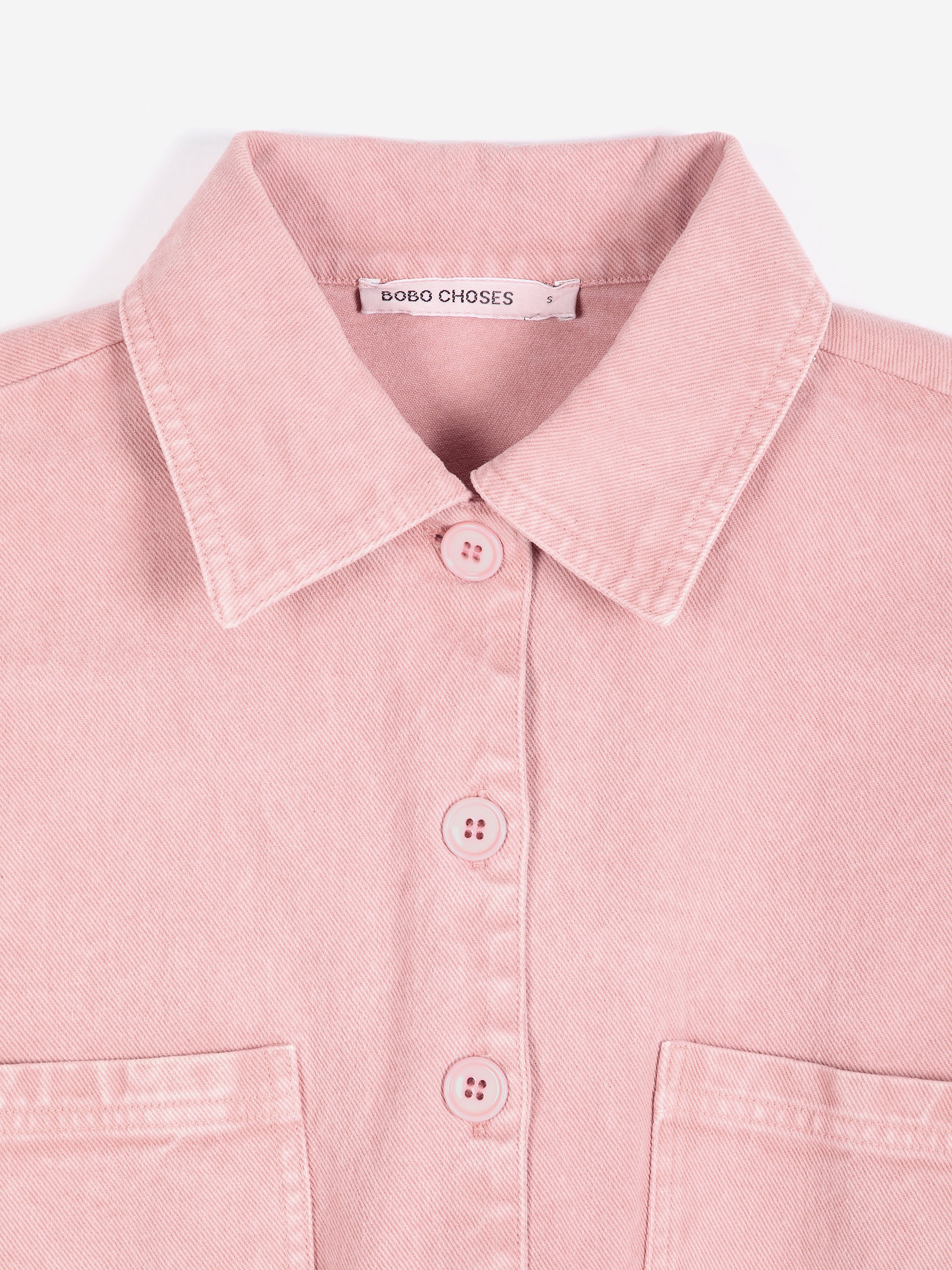 BOBO CHOSES Overall "Embroidery Twill" pink