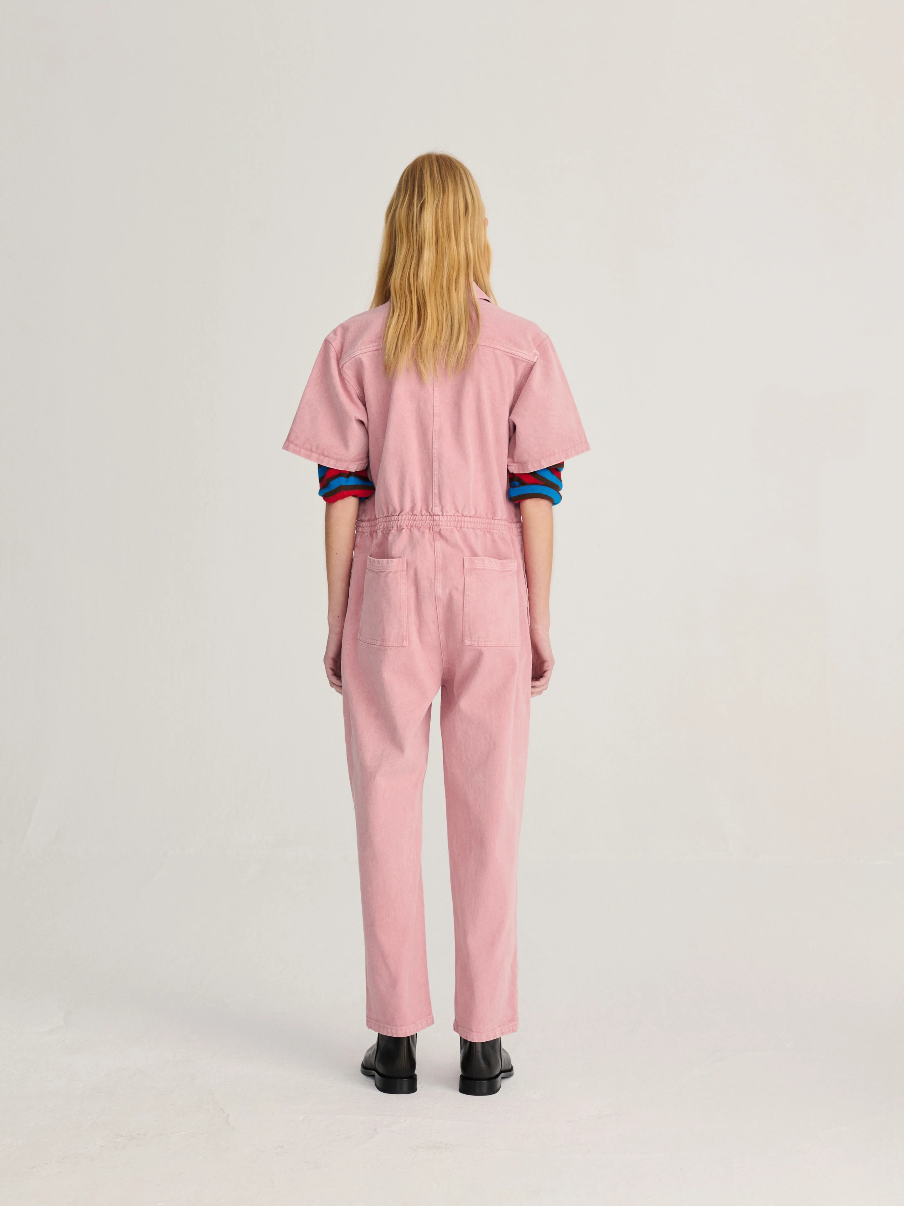 BOBO CHOSES Overall "Embroidery Twill" pink
