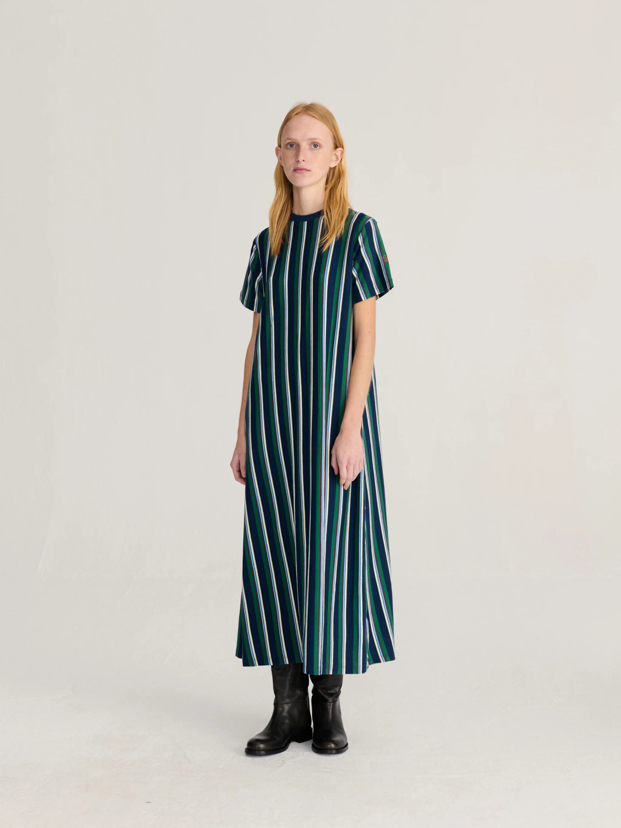 BOBO CHOSES Dress "Striped" navy blue