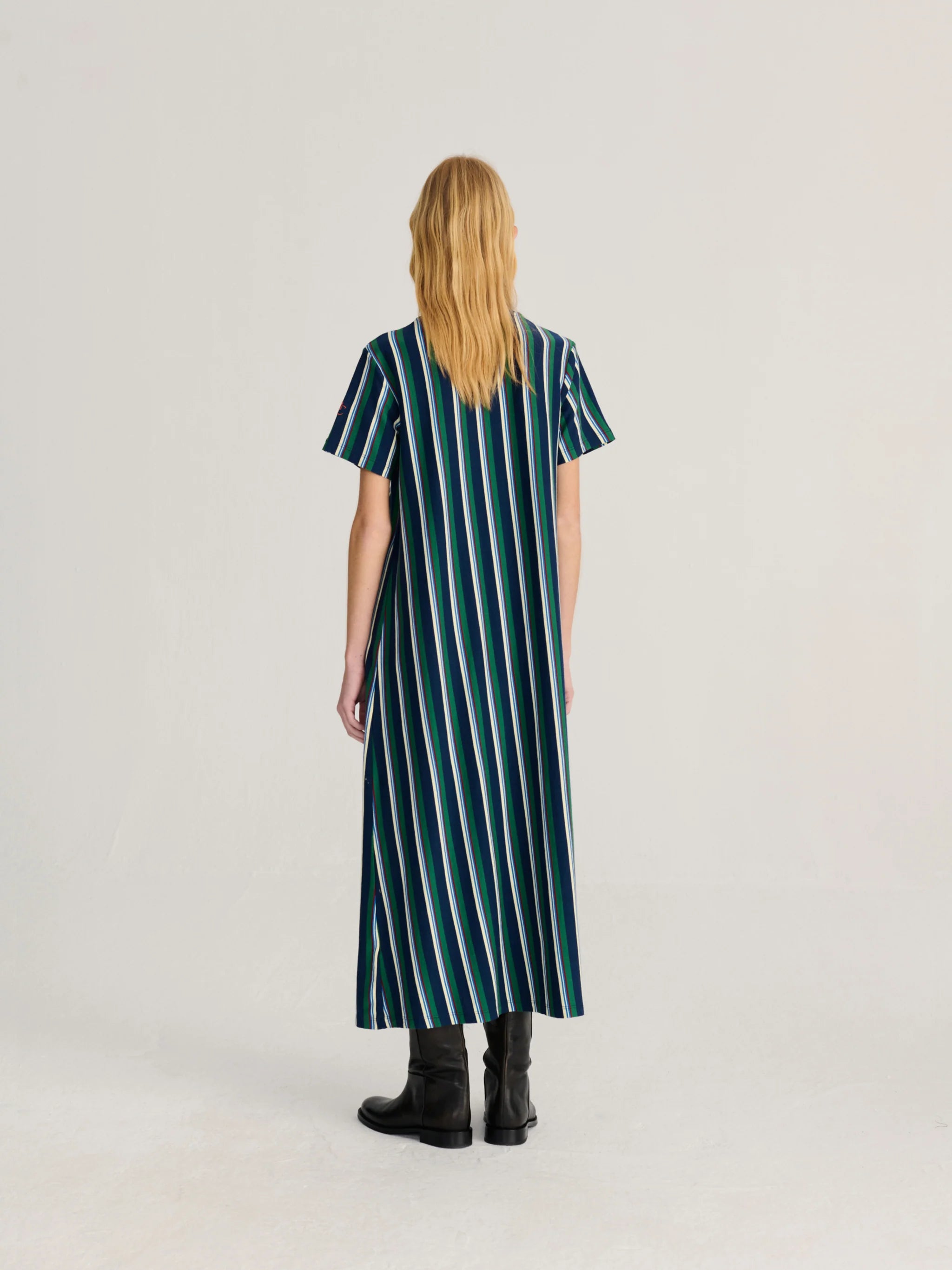BOBO CHOSES Dress "Striped" navy blue