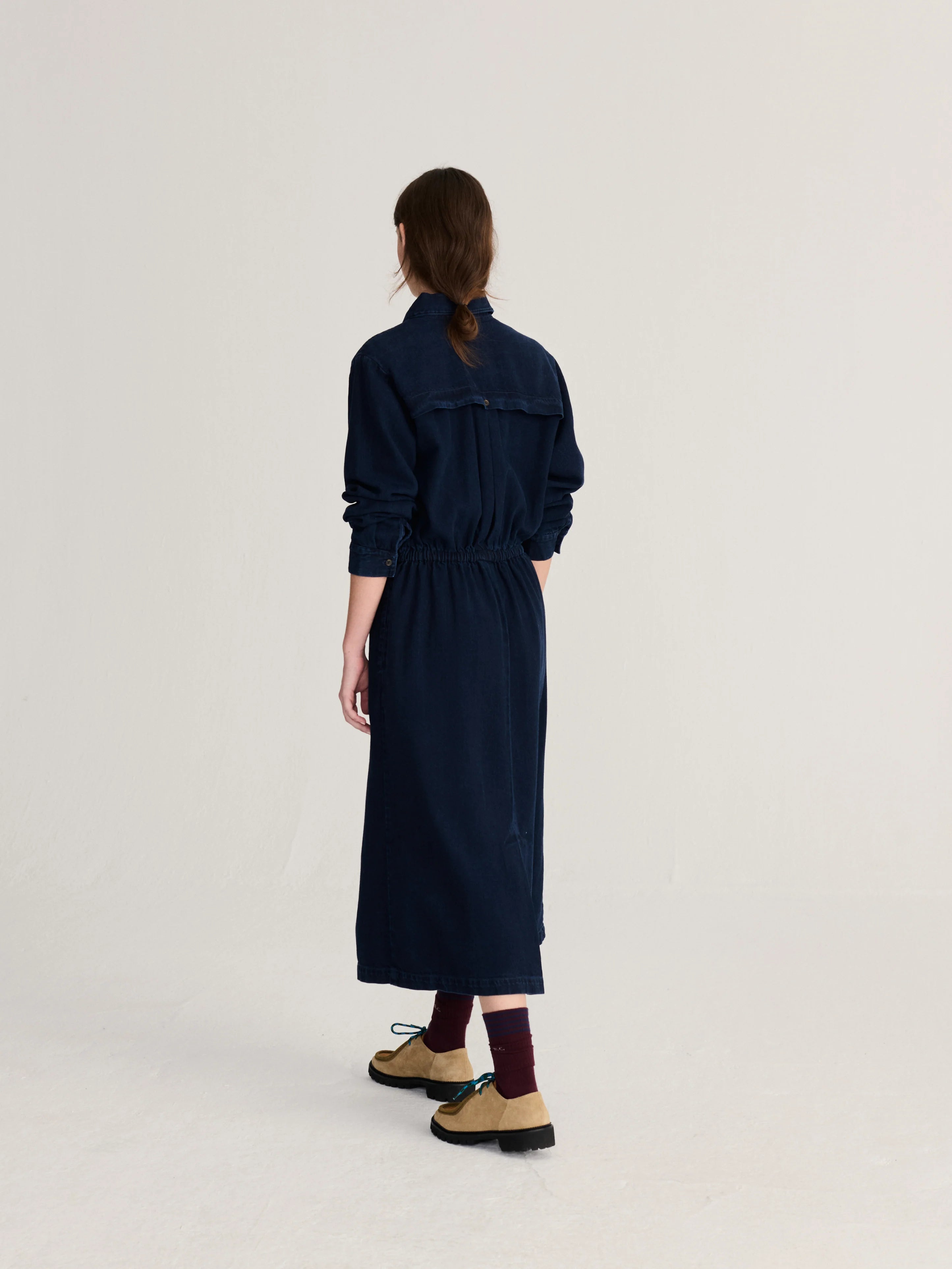 BOBO CHOSES Dress "Light denim" navy blue