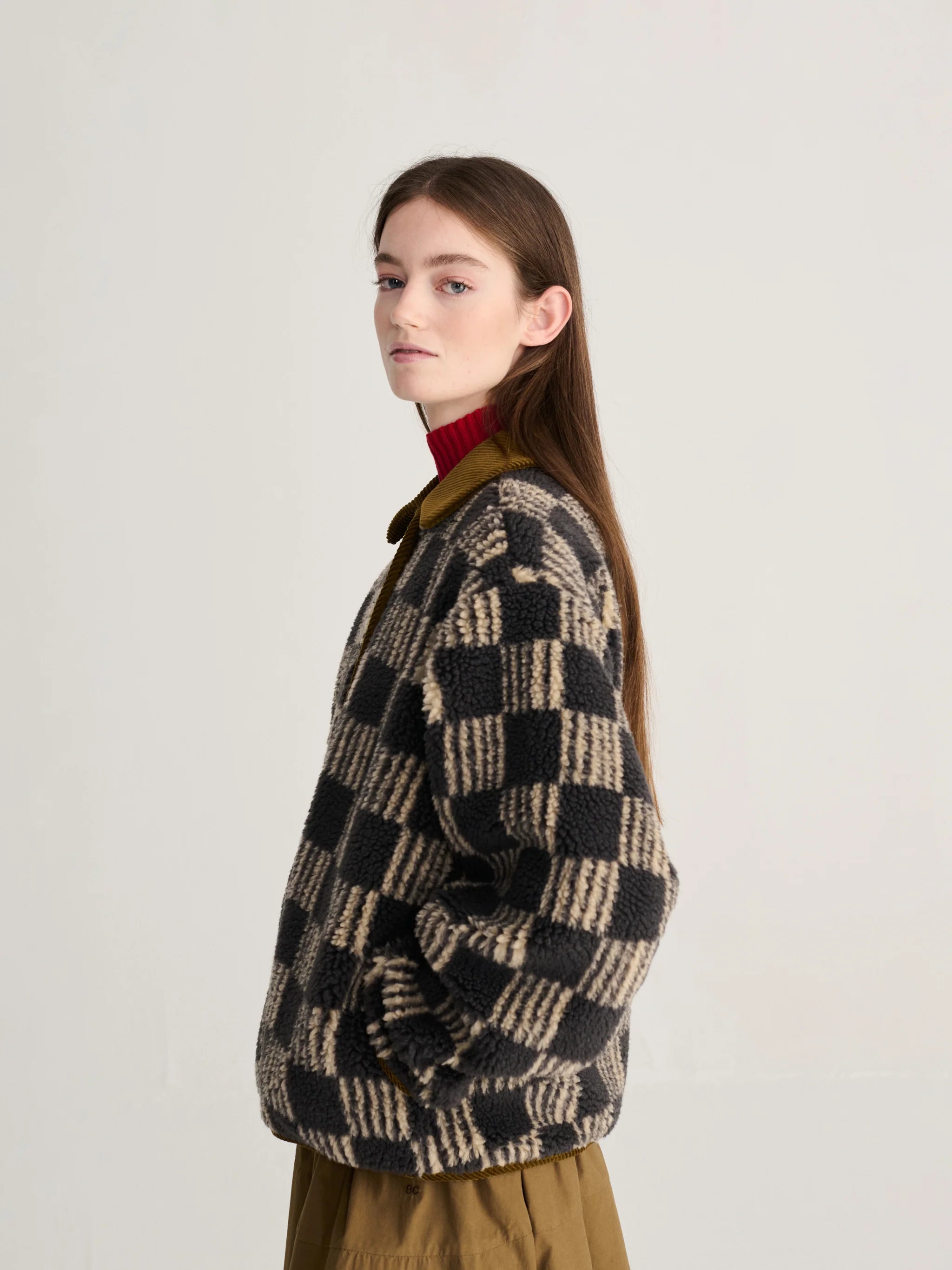 BOBO CHOSES Jacket "Almost Moiré" beige