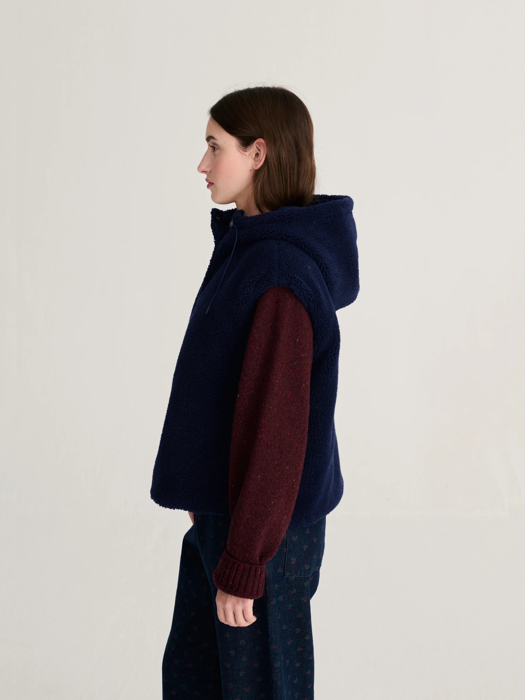 BOBO CHOSES Vest "Reversible" navy blue