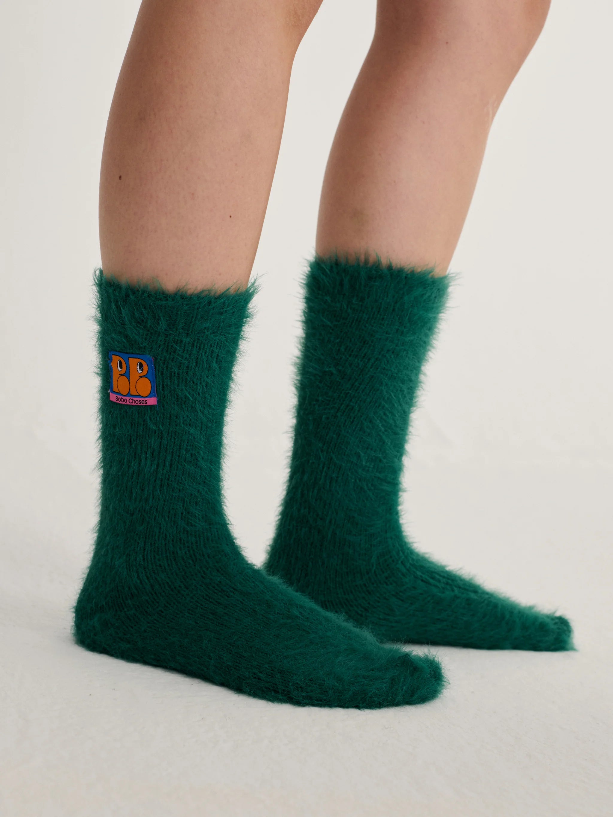 BOBO CHOSES Socks "Booo bo" dark green