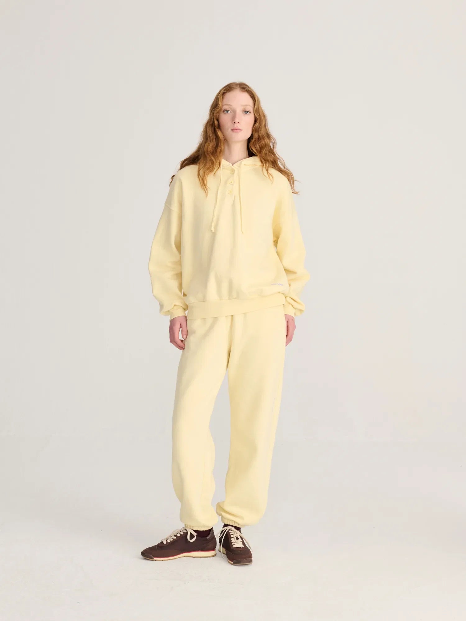 BOBO CHOSES Hoodie "Nest" light yellow