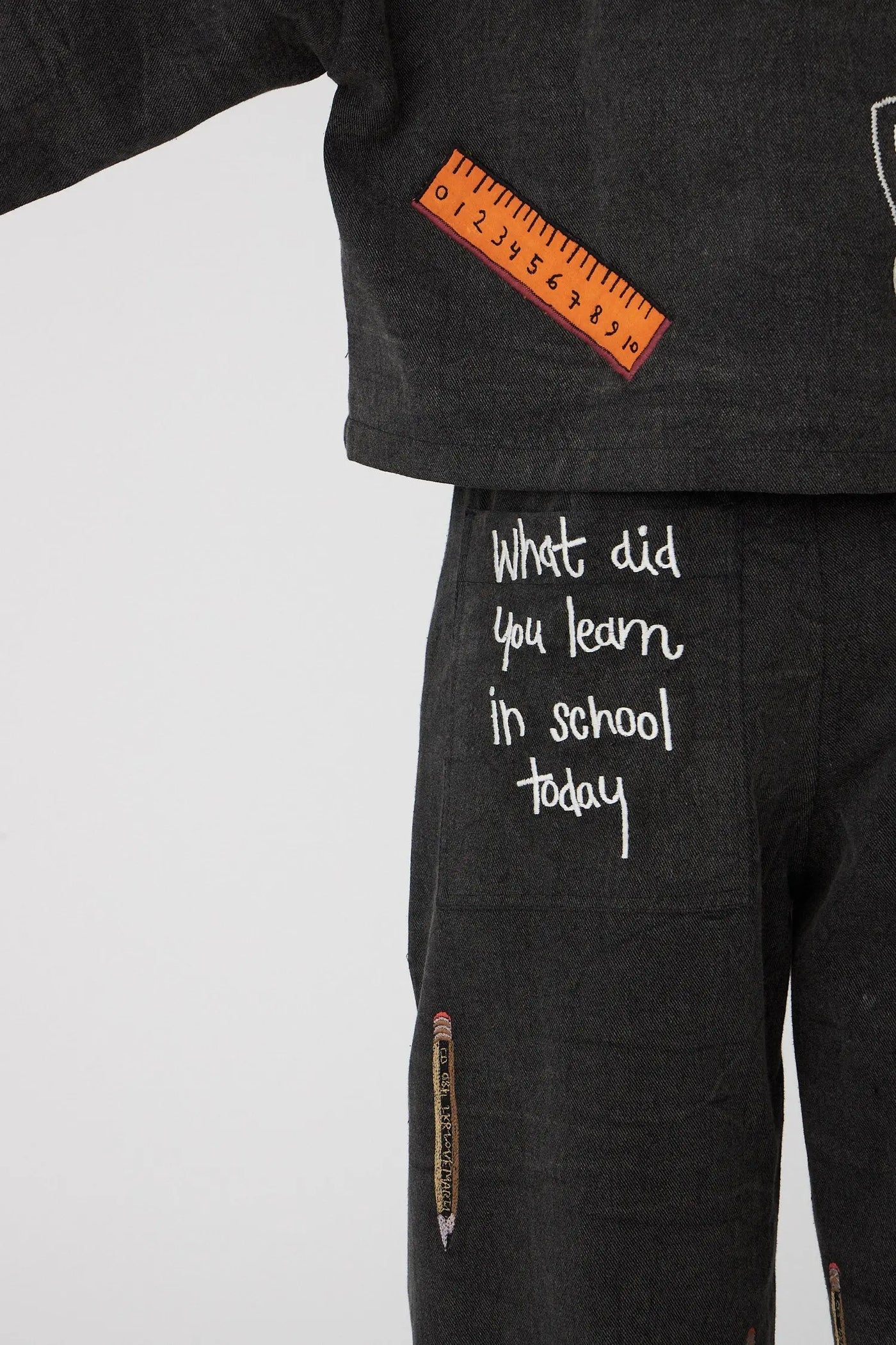 STELLA NOVA Pants "Back to school" almost black