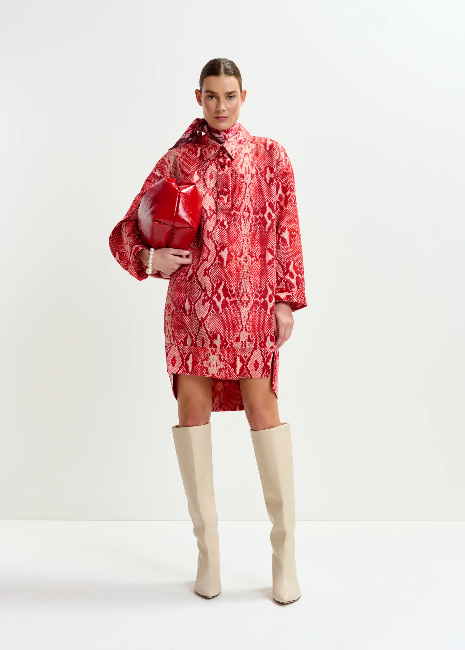 ESSENTIEL ANTWERP Dress "Illuminata" red