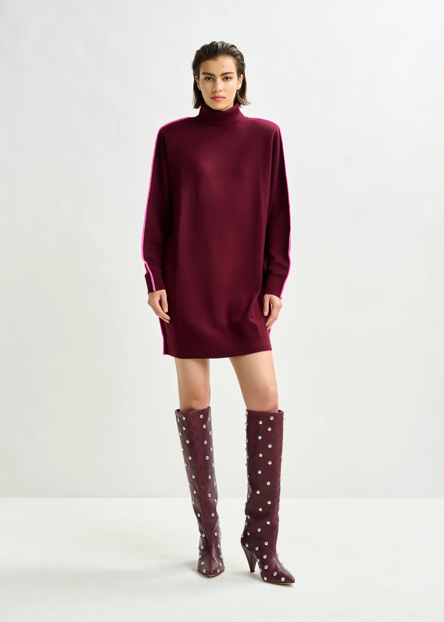 ESSENTIEL ANTWERP Dress "Idress" burgundy