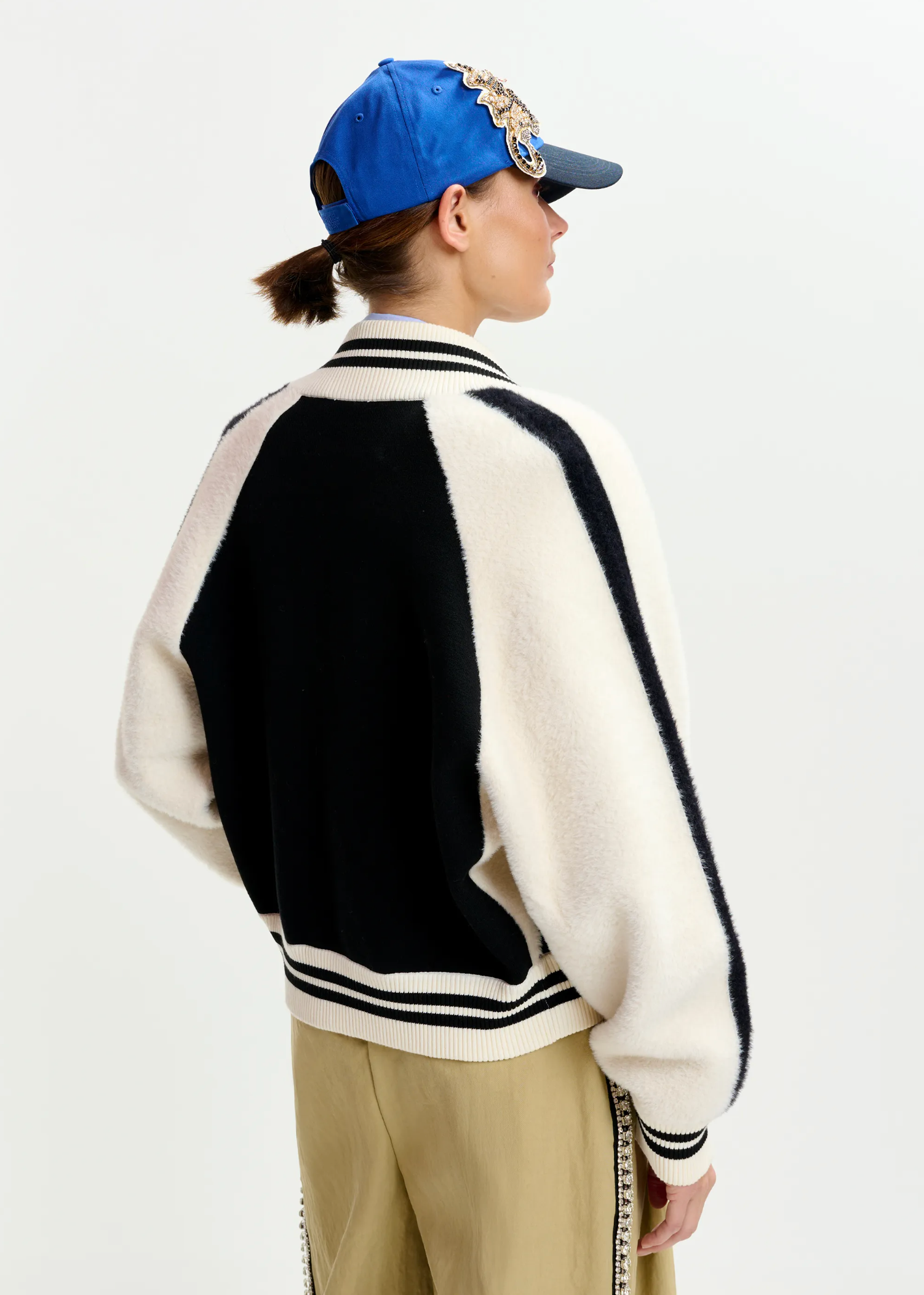 ESSENTIEL ANTWERP Cardigan "Idol" black/white