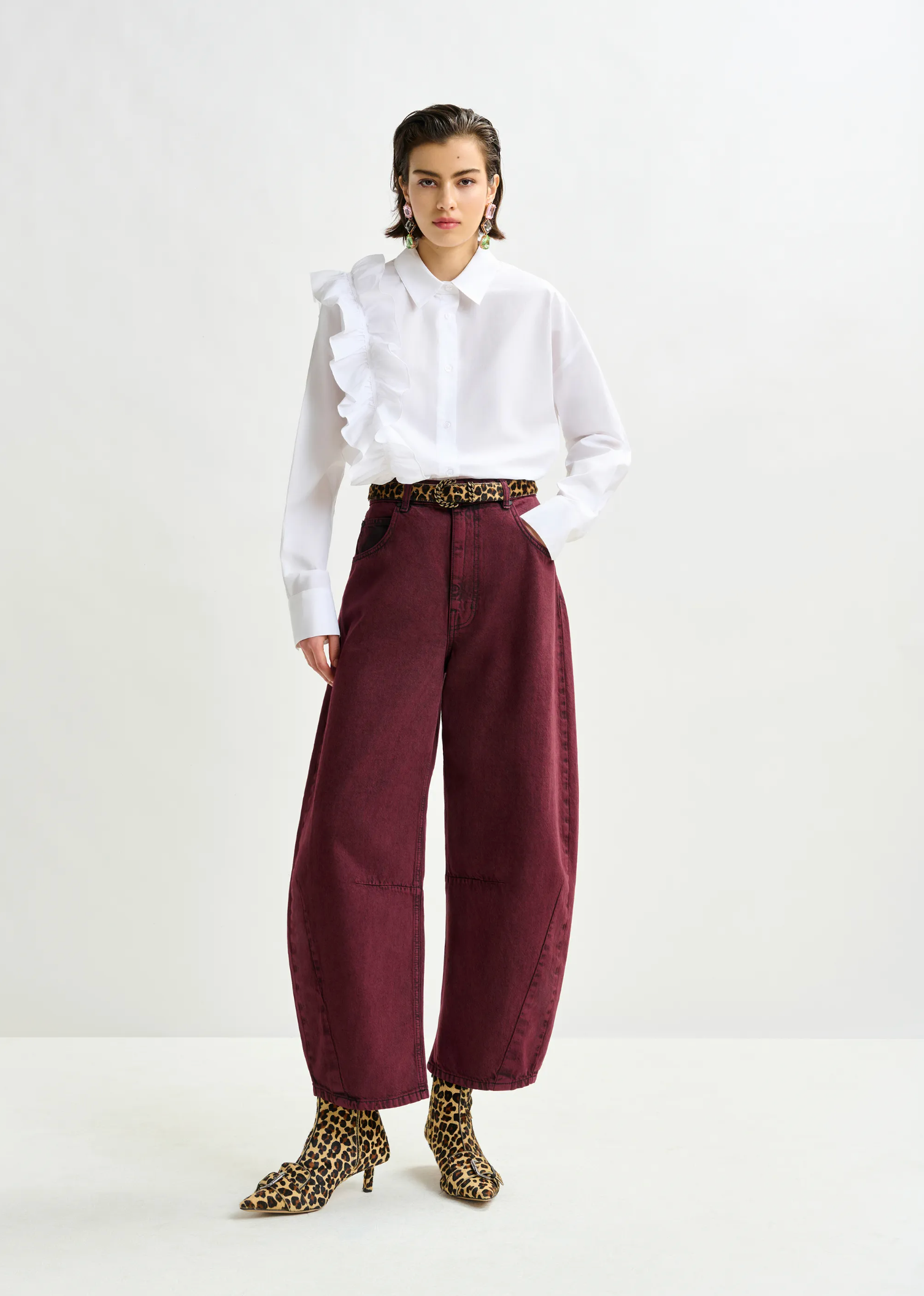 ESSENTIEL ANTWERP Jeans "Impressive" burgundy