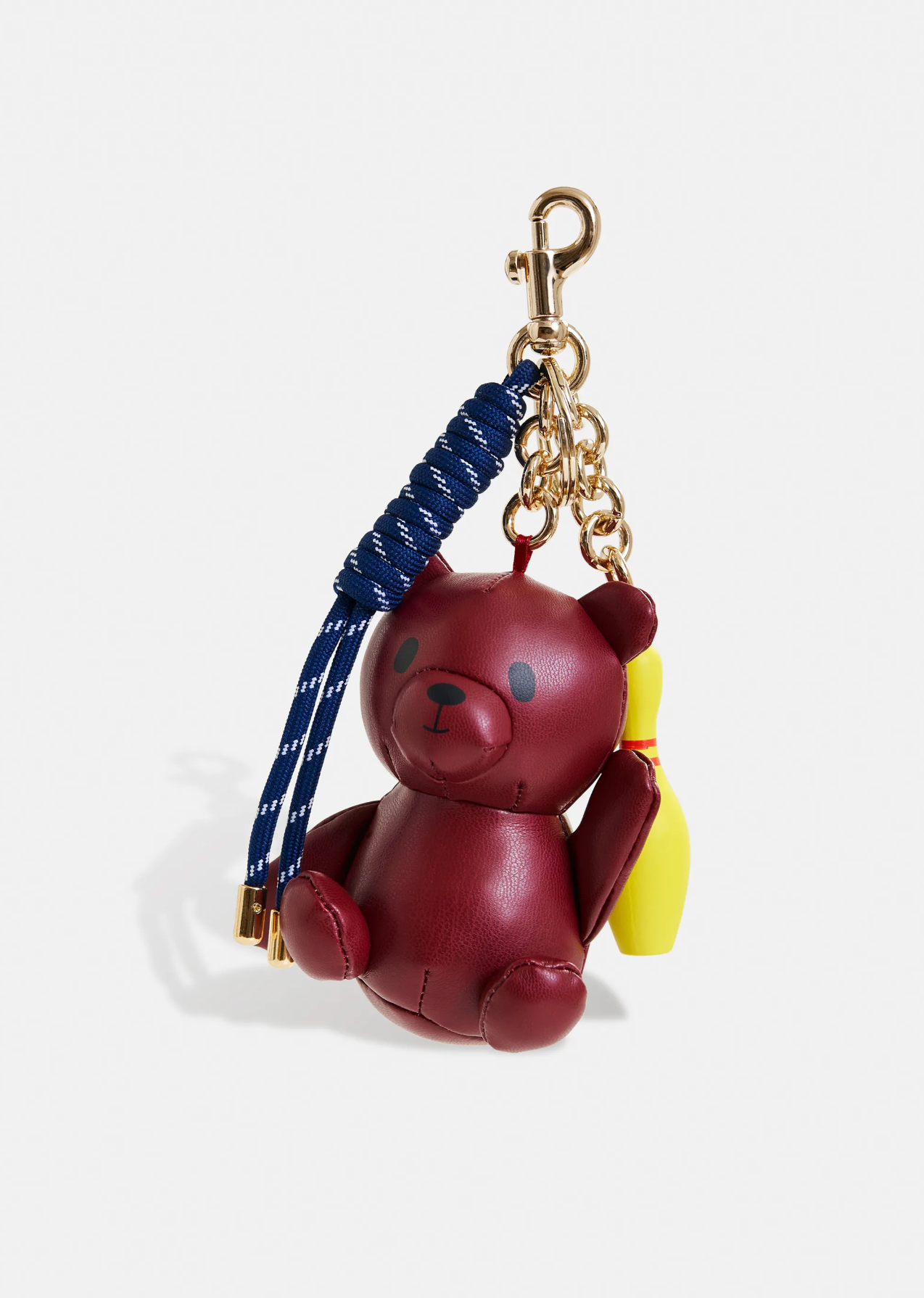 ESSENTIEL ANTWERP Bag charm "Irano" burgundy