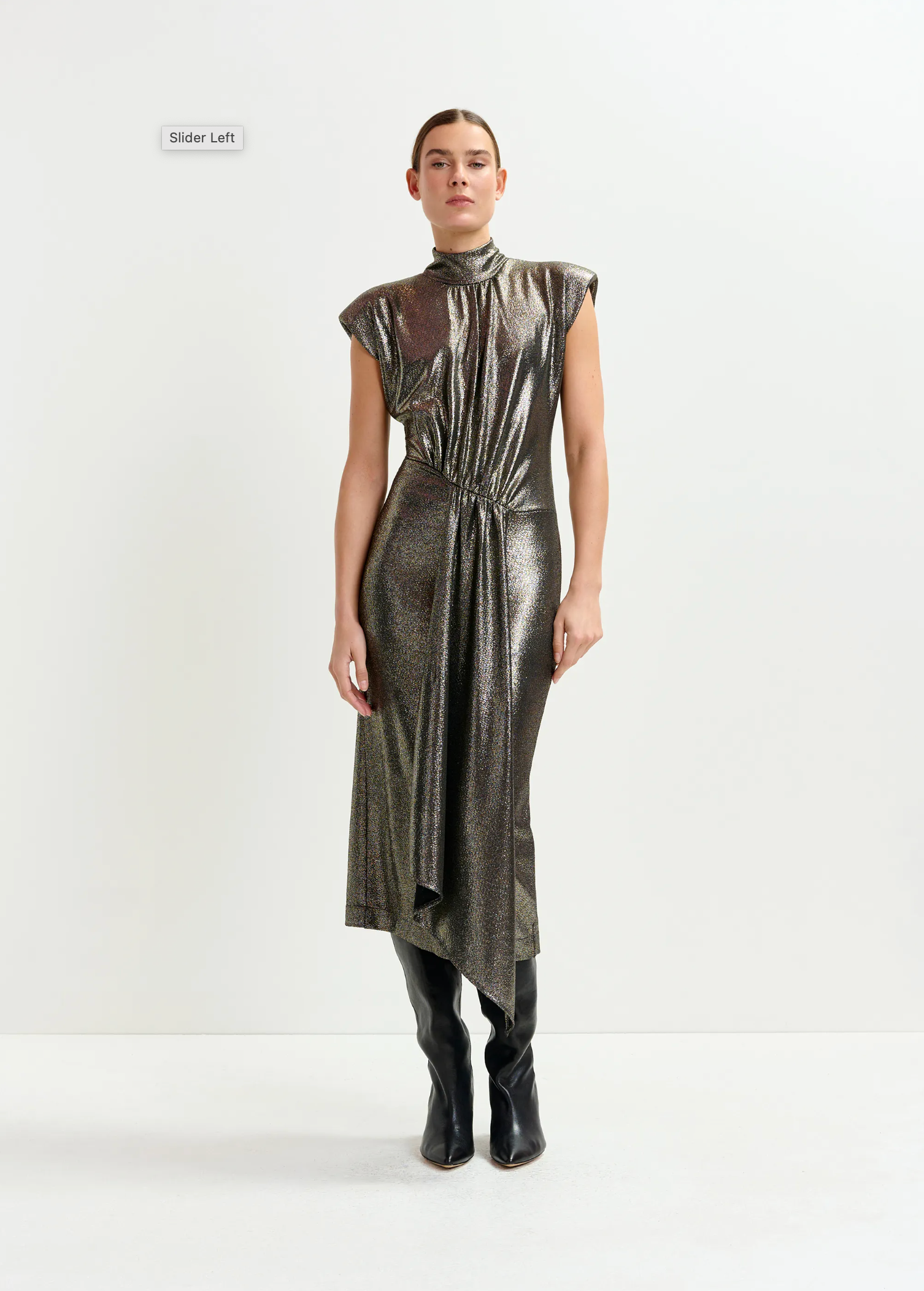 ESSENTIEL ANTWERP Dress "Iquarius" gold