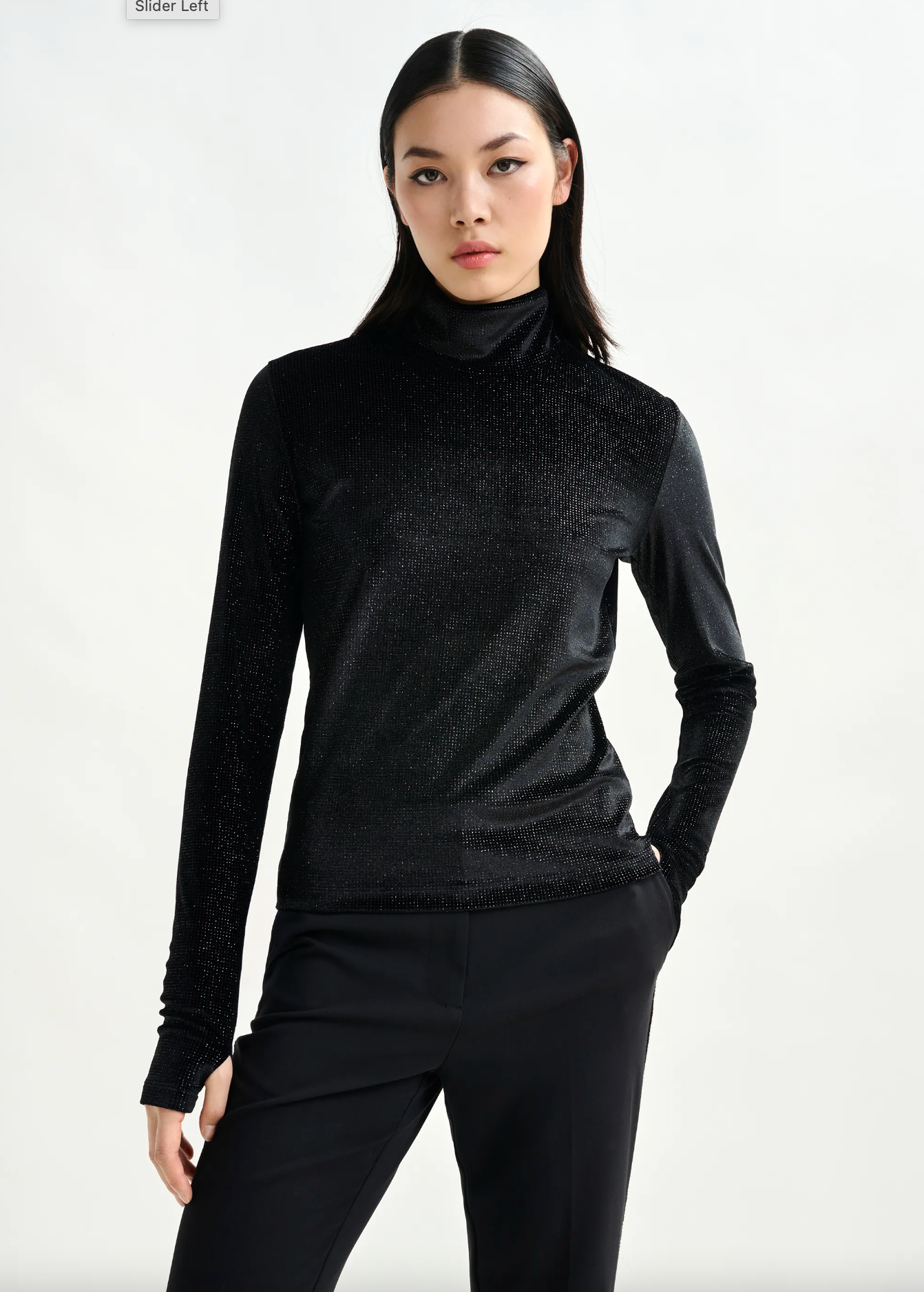 ESSENTIEL ANTWERP Top "Indienne" black