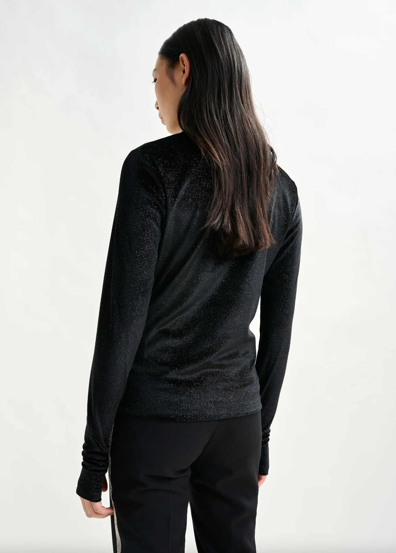 ESSENTIEL ANTWERP Top "Indienne" black