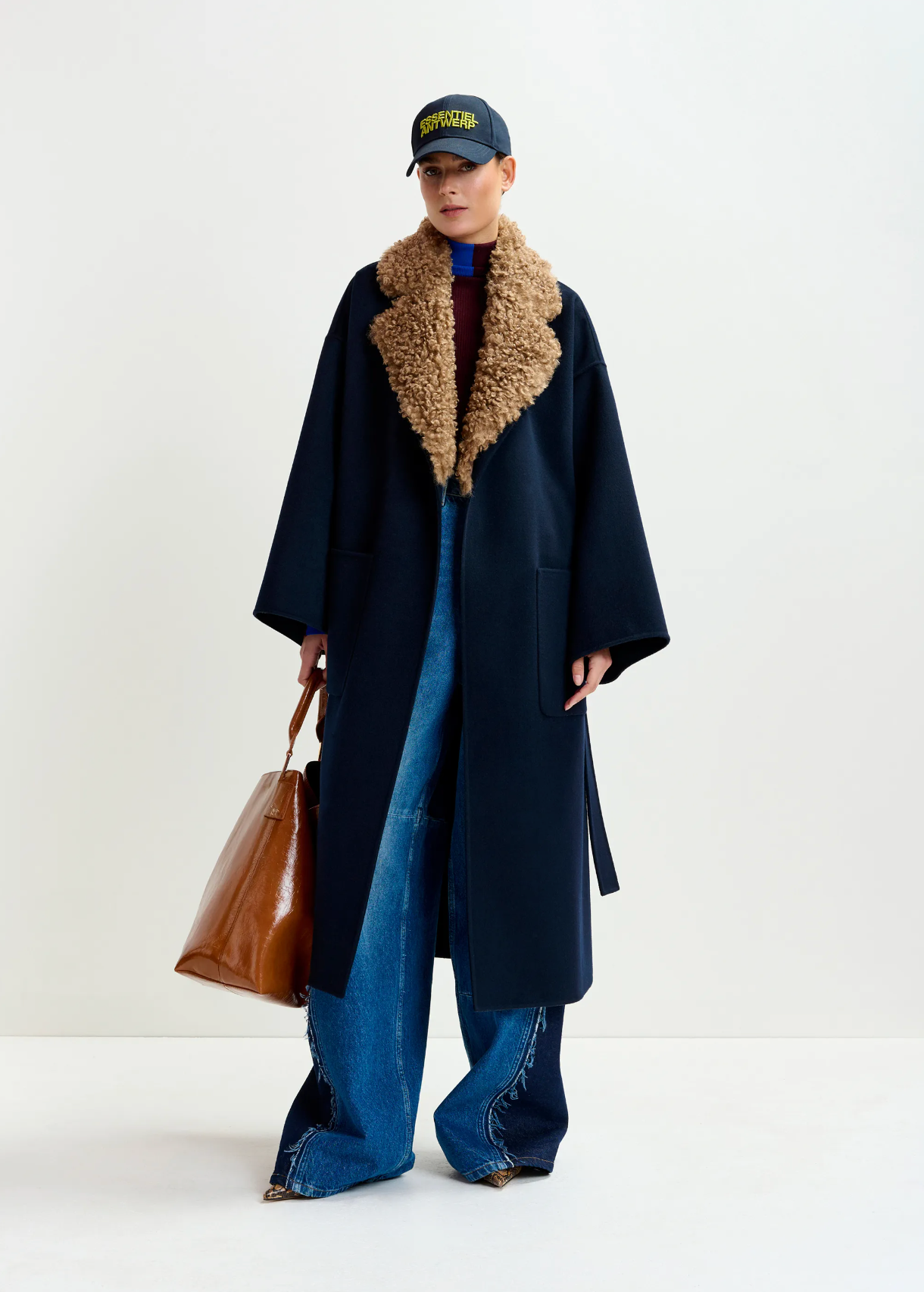 ESSENTIEL ANTWERP Coat "Irno" navy