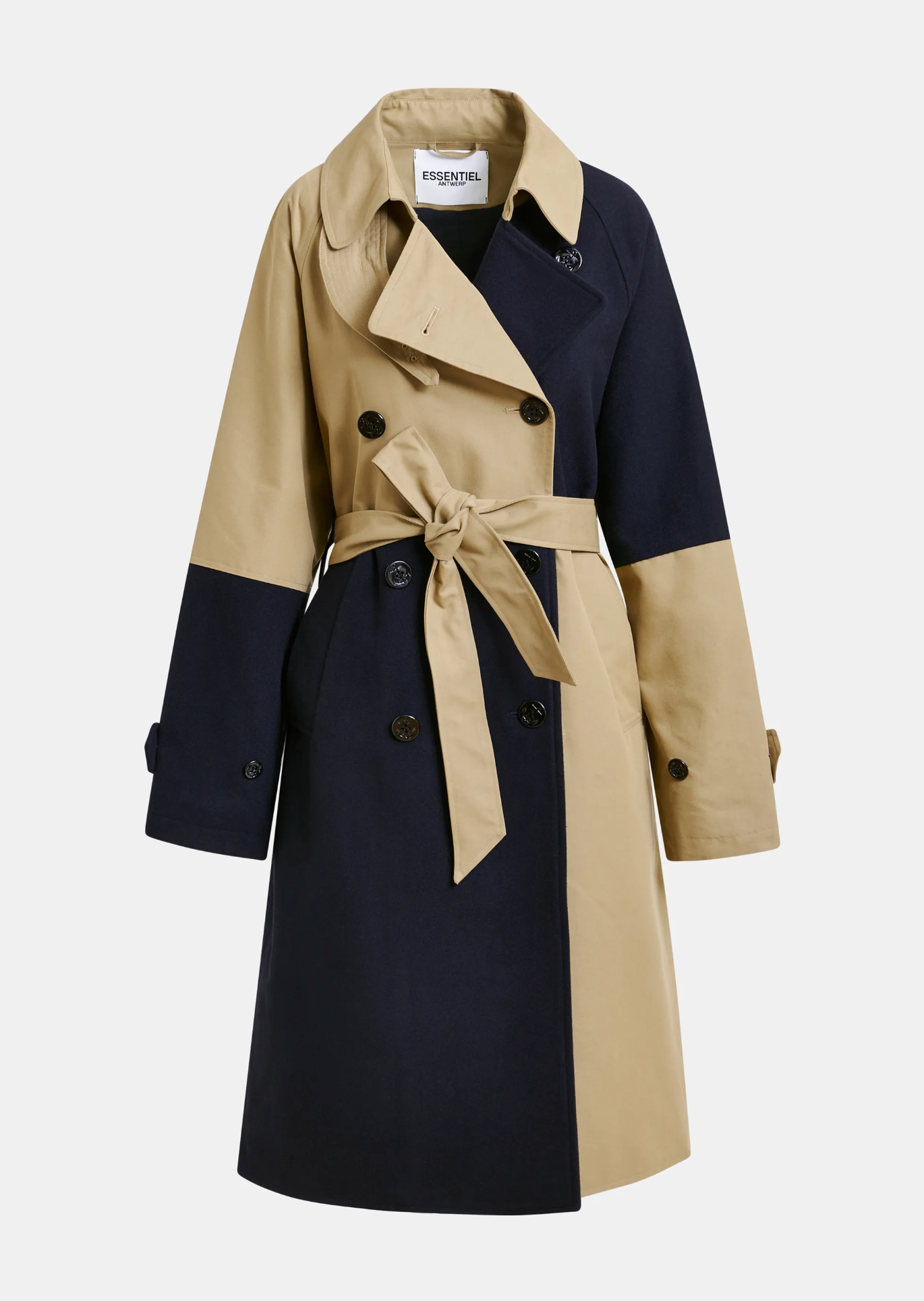 ESSENTIEL ANTWERP Trenchcoat "Just" beige/navy