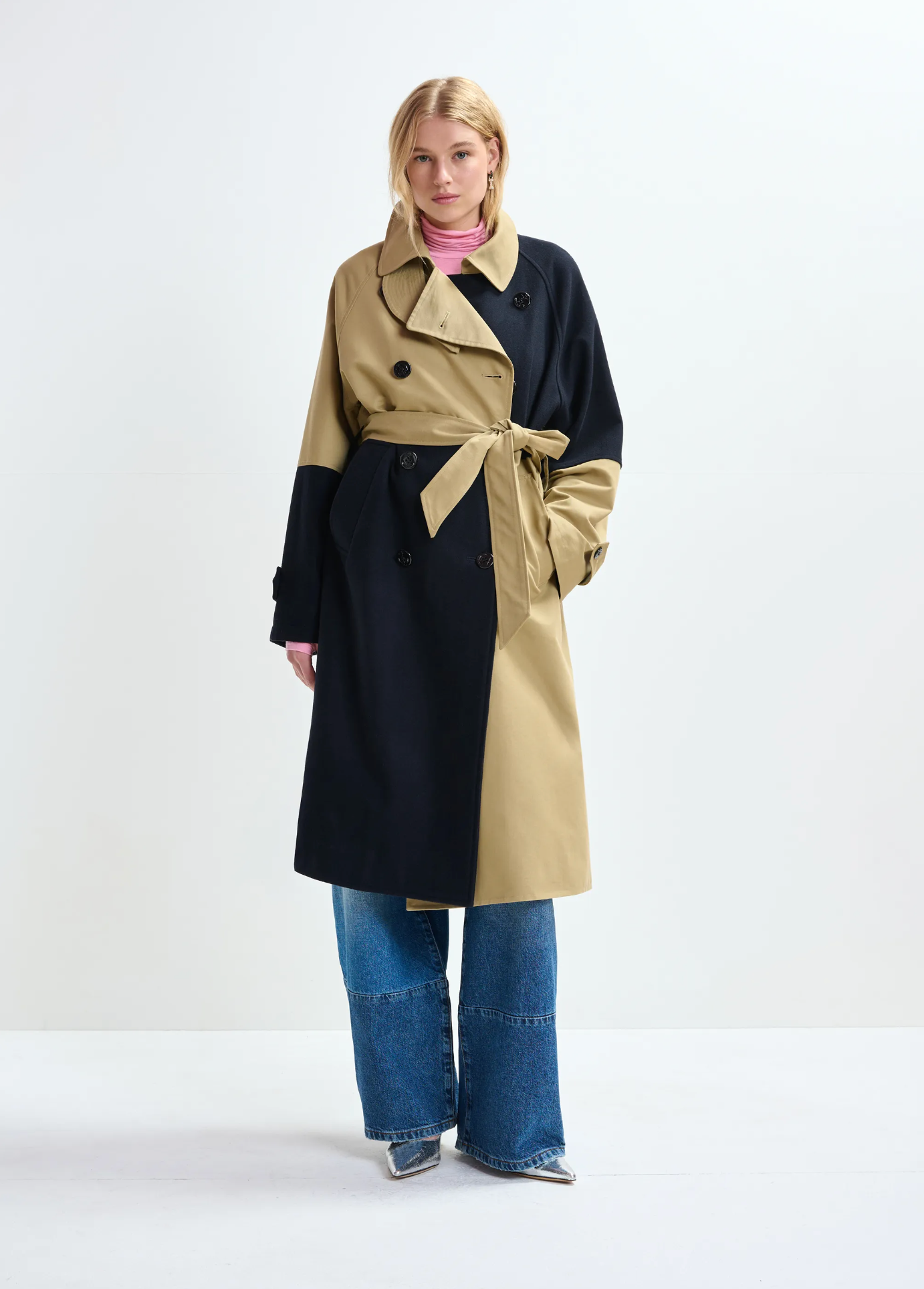 ESSENTIEL ANTWERP Trenchcoat "Just" beige/navy