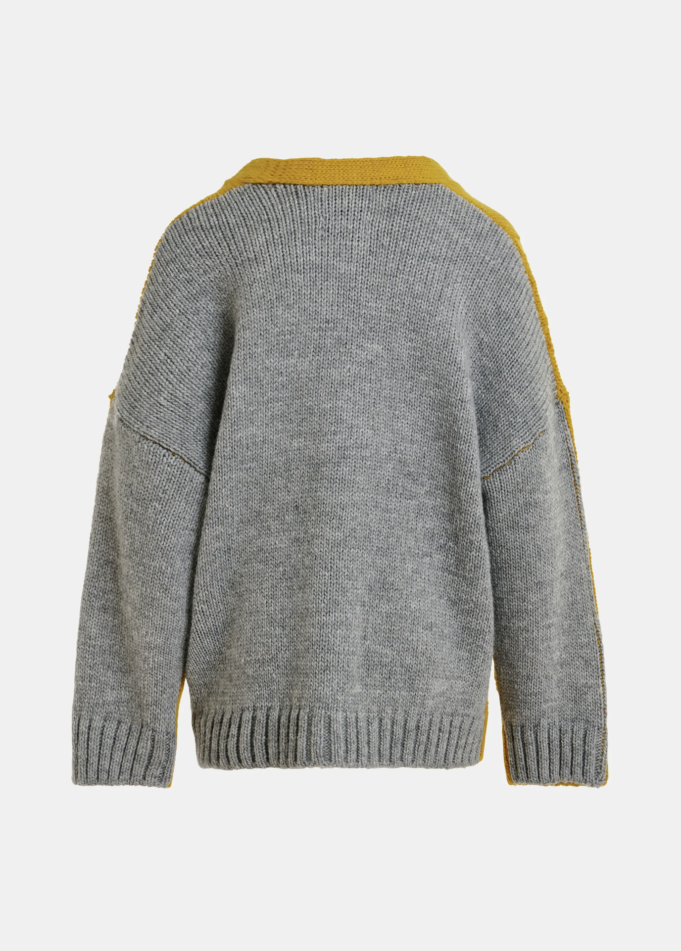 ESSENTIEL ANTWERP Cardigan "Jokes" ochre/grey