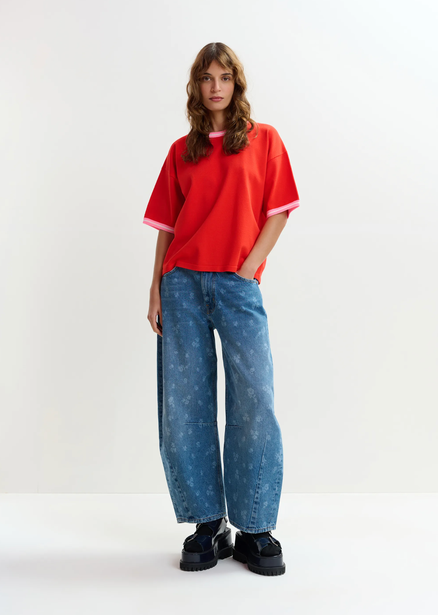 ESSENTIEL ANTWERP T-Shirt Knit "Jefinitely" orange brulee