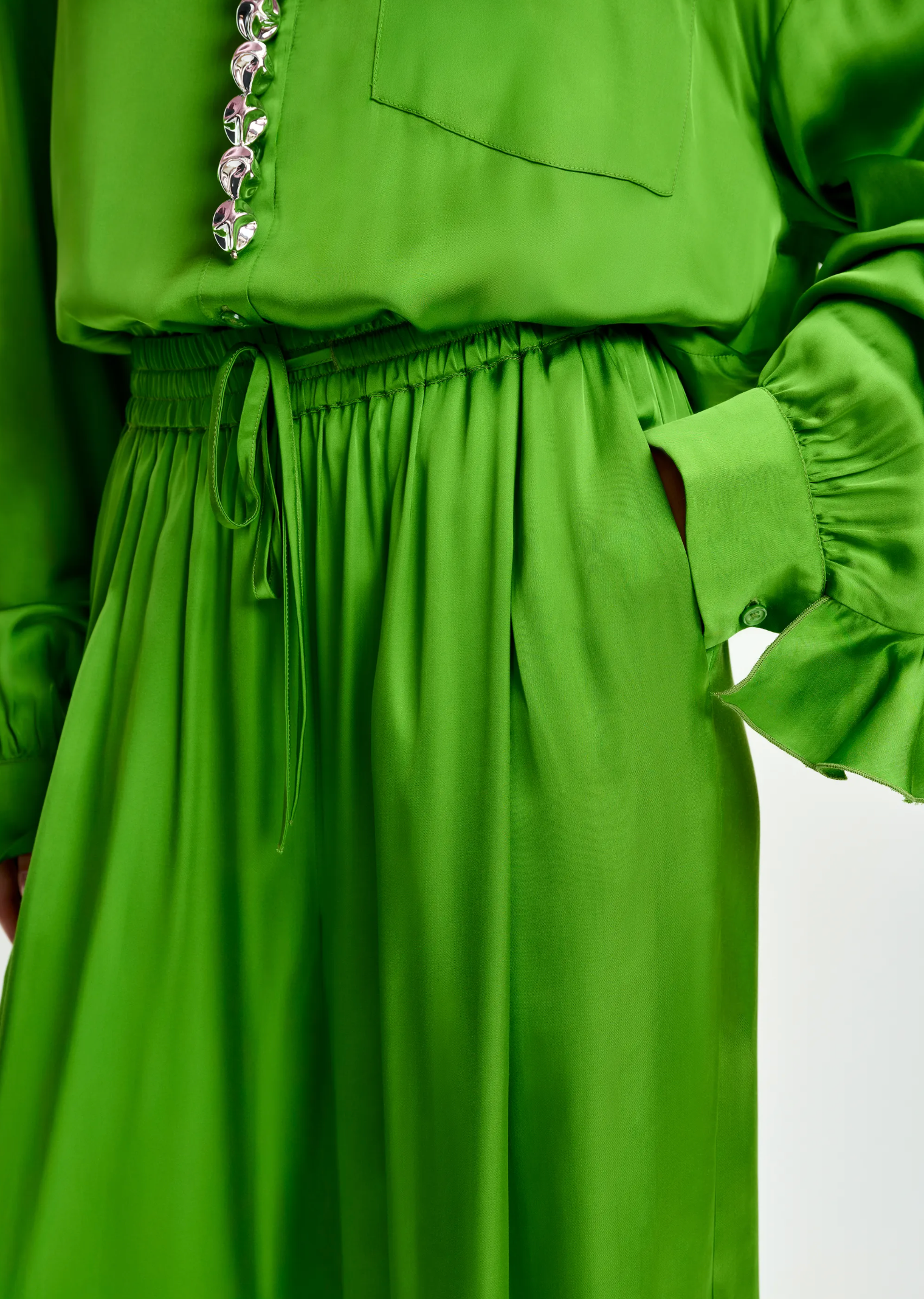 ESSENTIEL ANTWERP Pants "Julissa" spirulina green