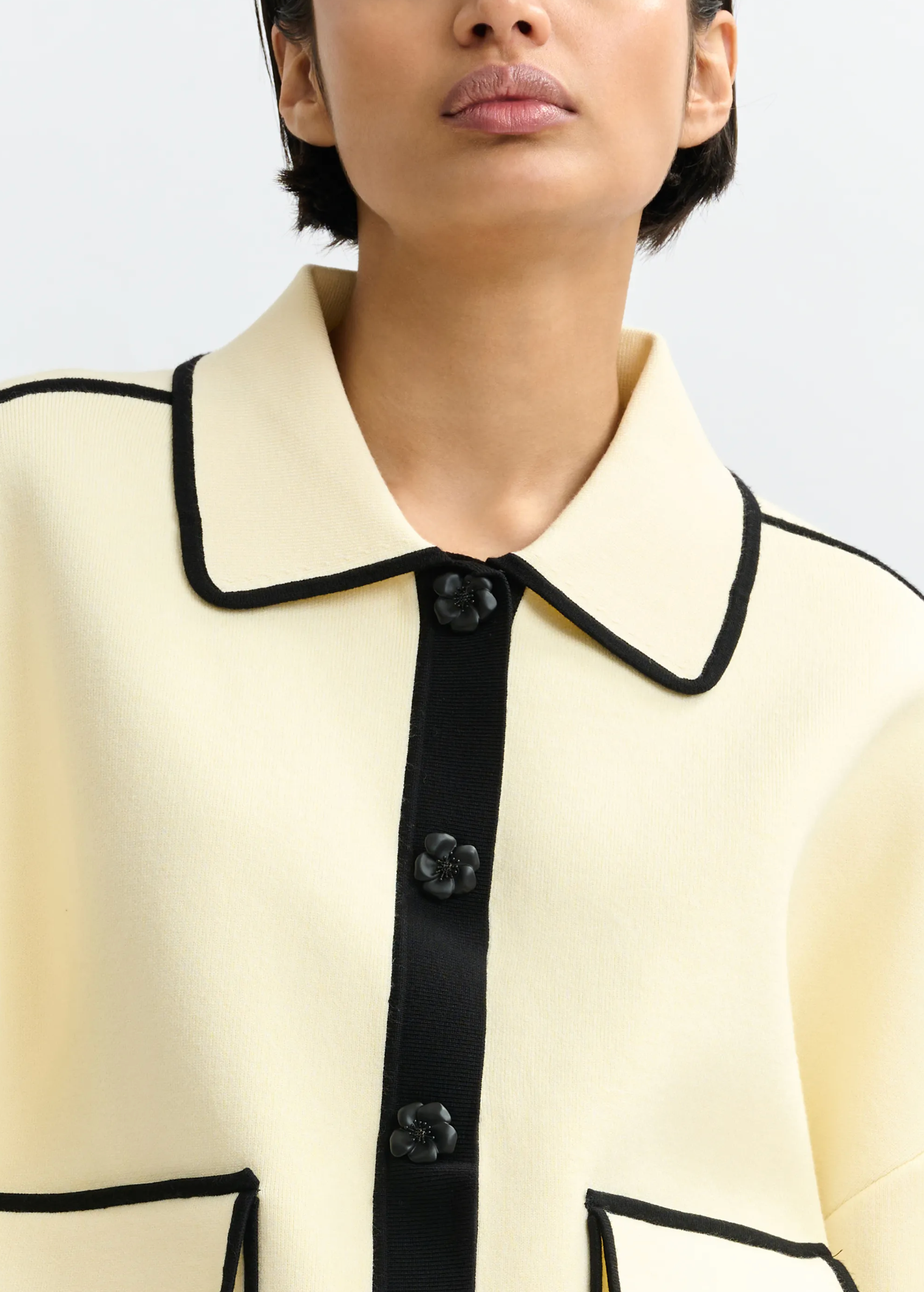 ESSENTIEL ANTWERP Cardigan "Jugli" offwhite