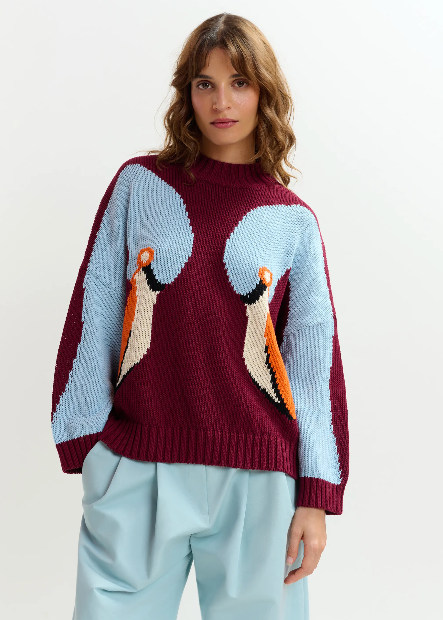 ESSENTIEL ANTWERP Pullover "Jinie" red cherry