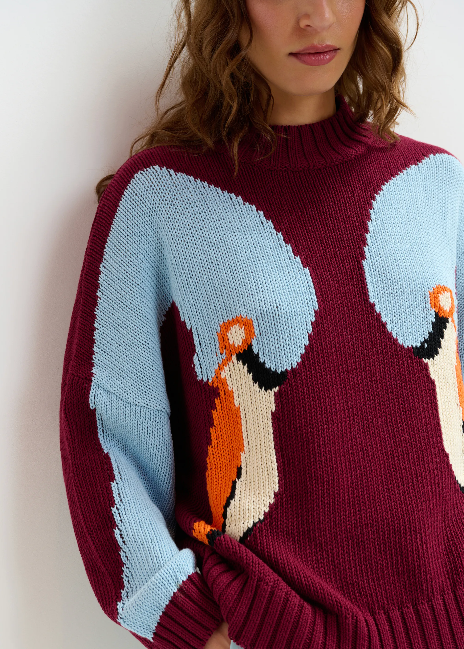 ESSENTIEL ANTWERP Pullover "Jinie" red cherry