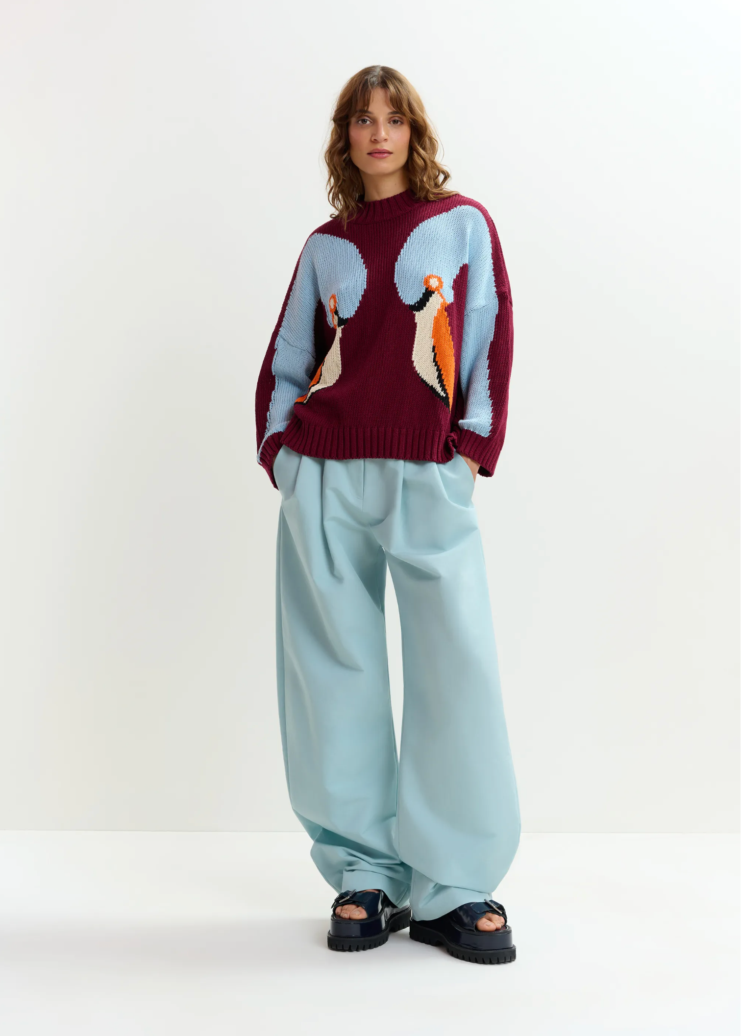 ESSENTIEL ANTWERP Pullover "Jinie" red cherry