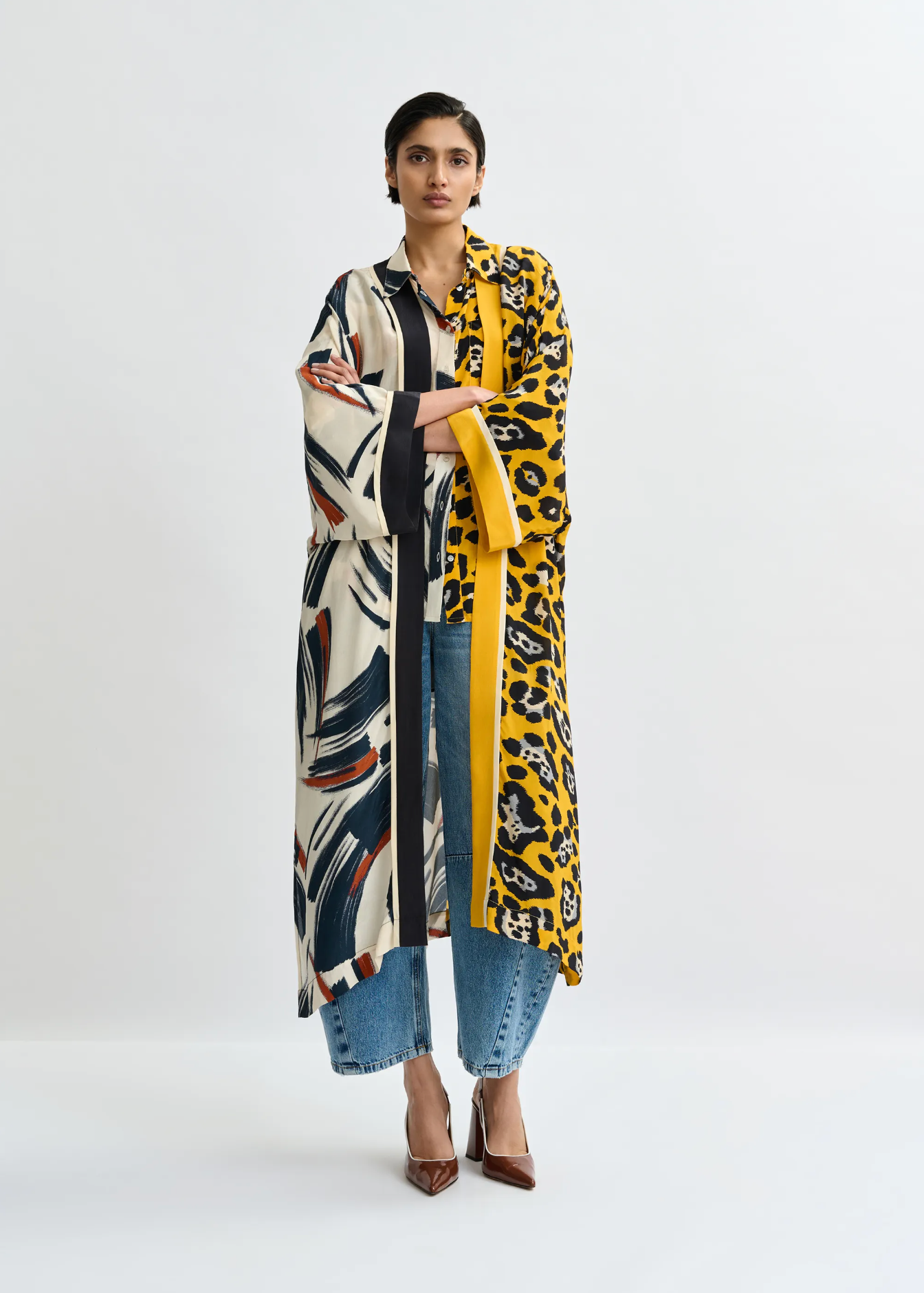 ESSENTIEL ANTWERP Kimono "Jartist" yellow ocher