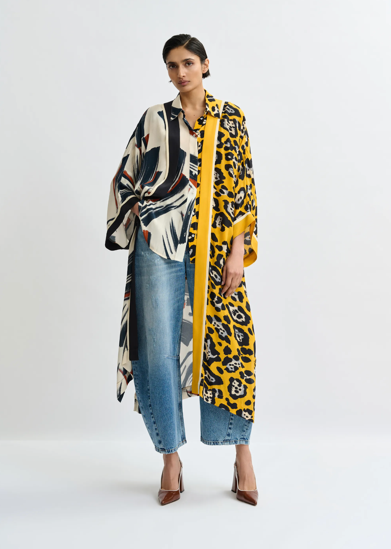 ESSENTIEL ANTWERP Kimono "Jartist" yellow ocher
