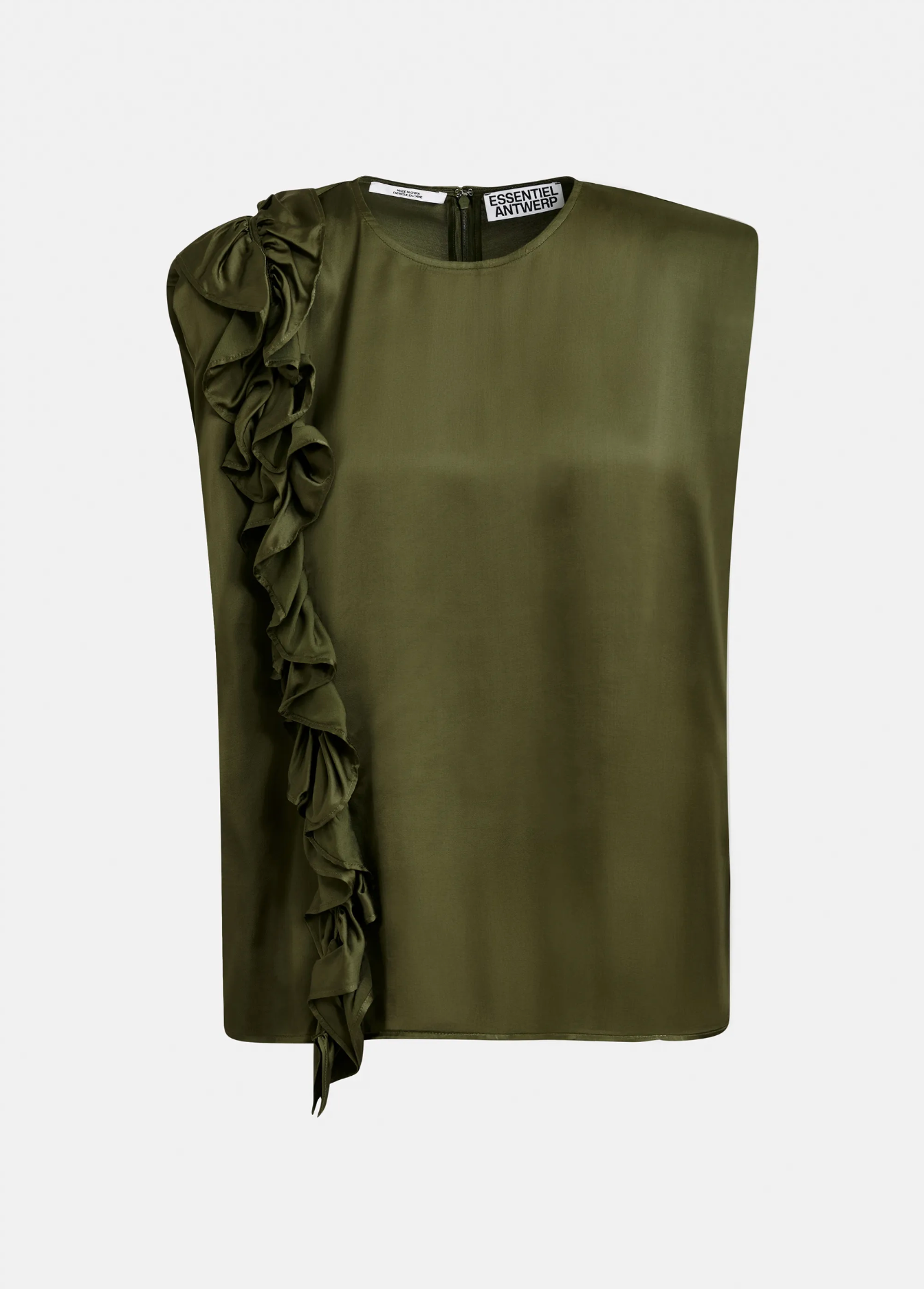 ESSENTIEL ANTWERP Top "Joey" khaki