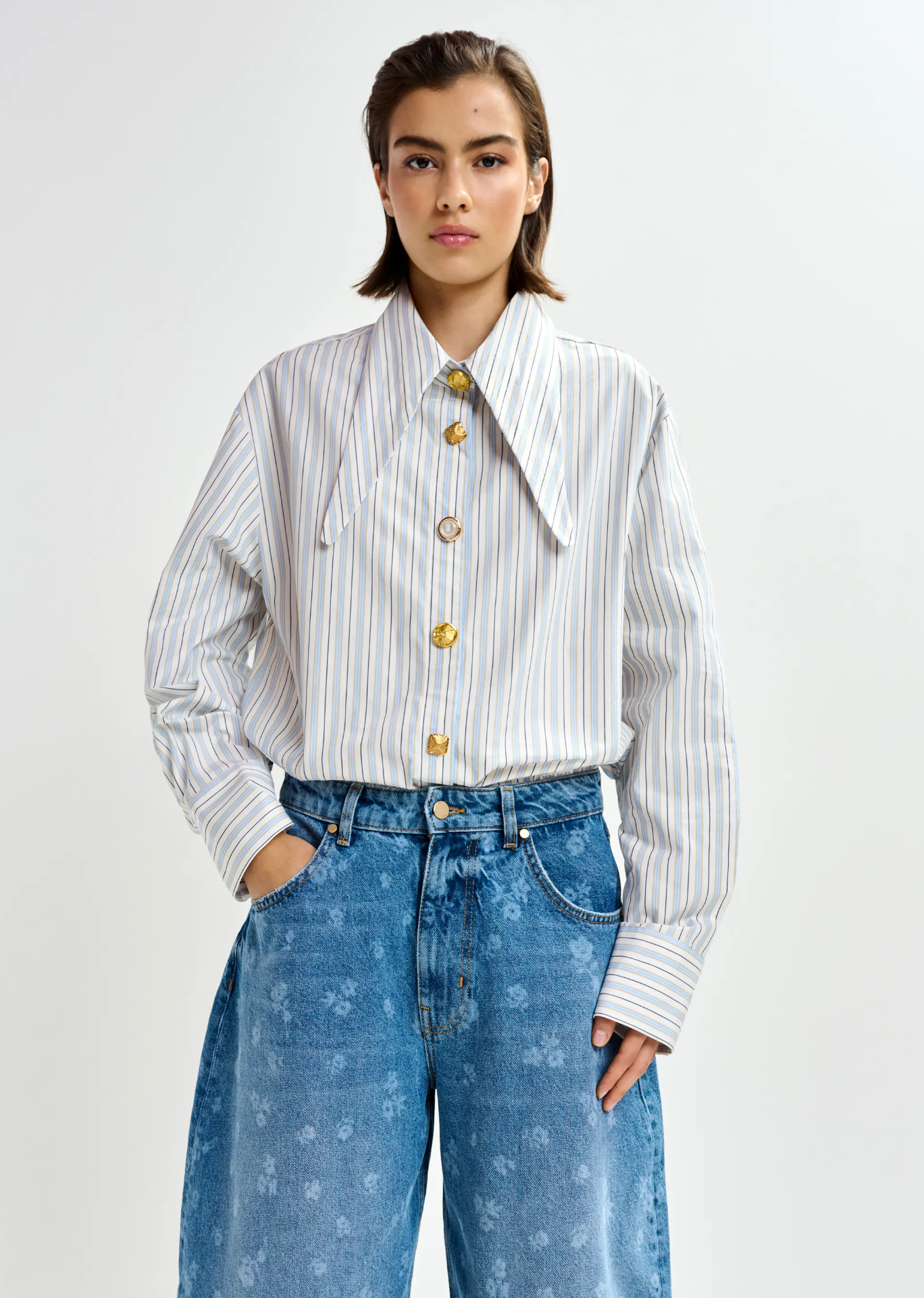 ESSENTIEL ANTWERP Shirt "Jomato" nile blue