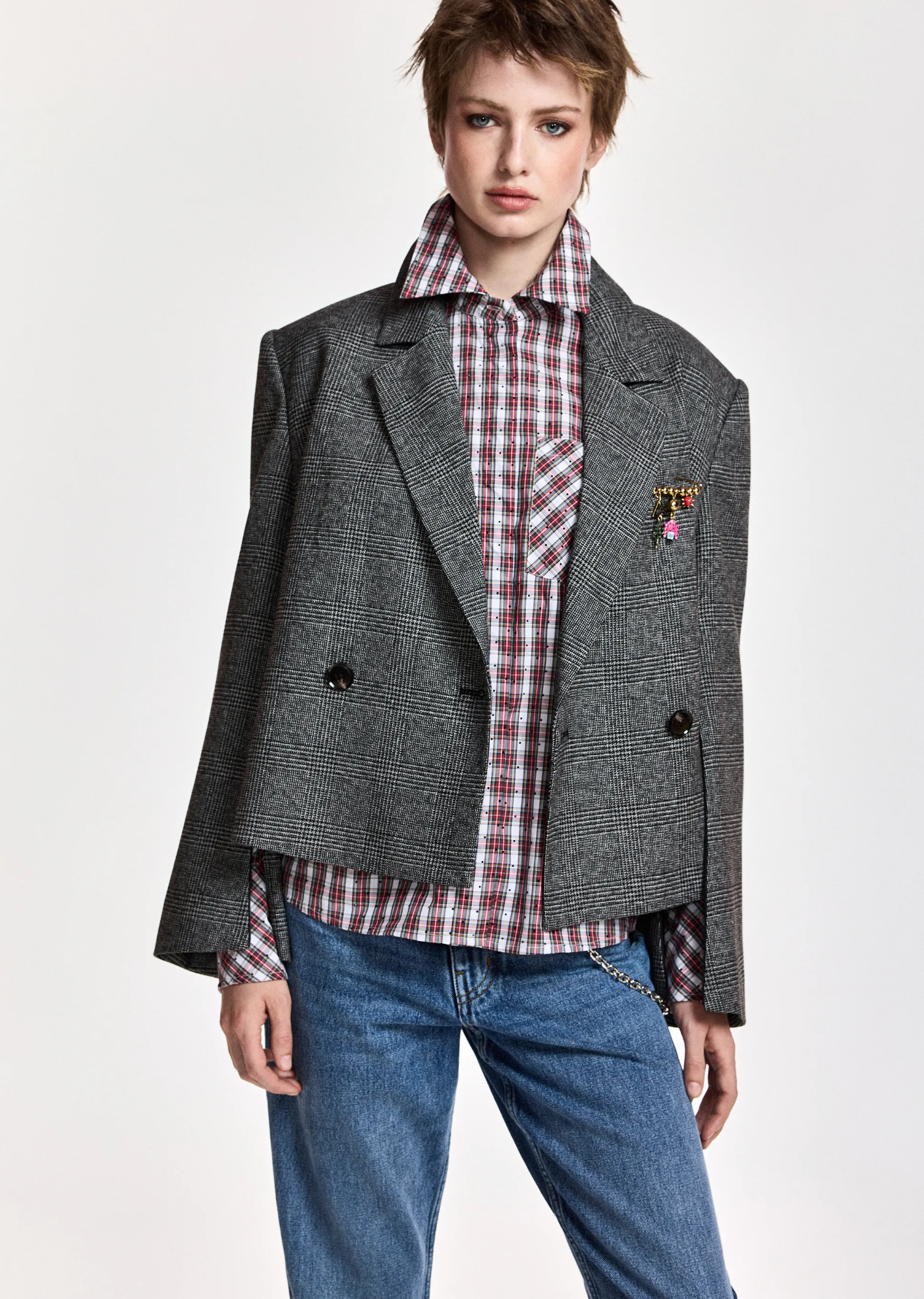 ESSENTIEL ANTWERP Blazer "Kiana" steel pulse