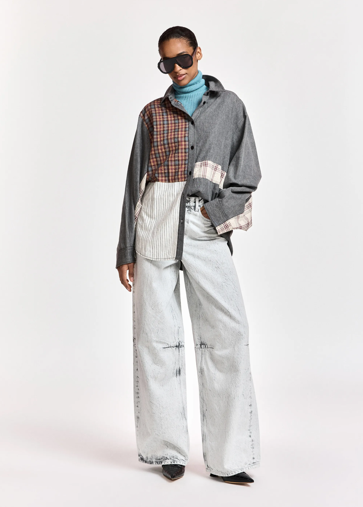 ESSENTIEL ANTWERP Shirt "Kingsley" patchwork