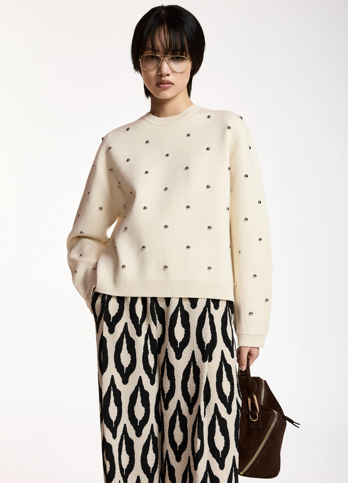 ESSENTIEL ANTWERP Pullover "Klou" white