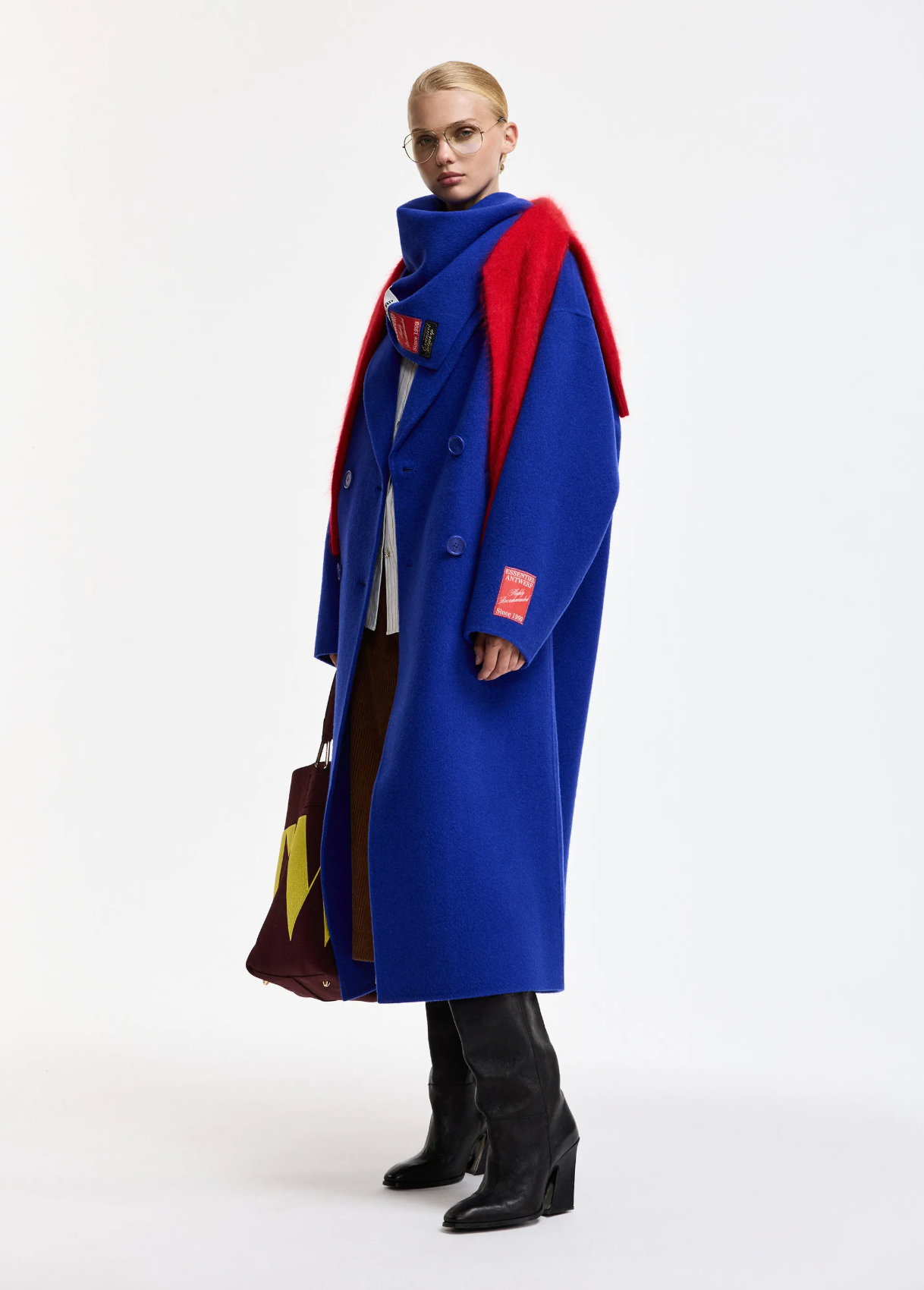 ESSENTIEL ANTWERP Coat "Kelp" indigo ink