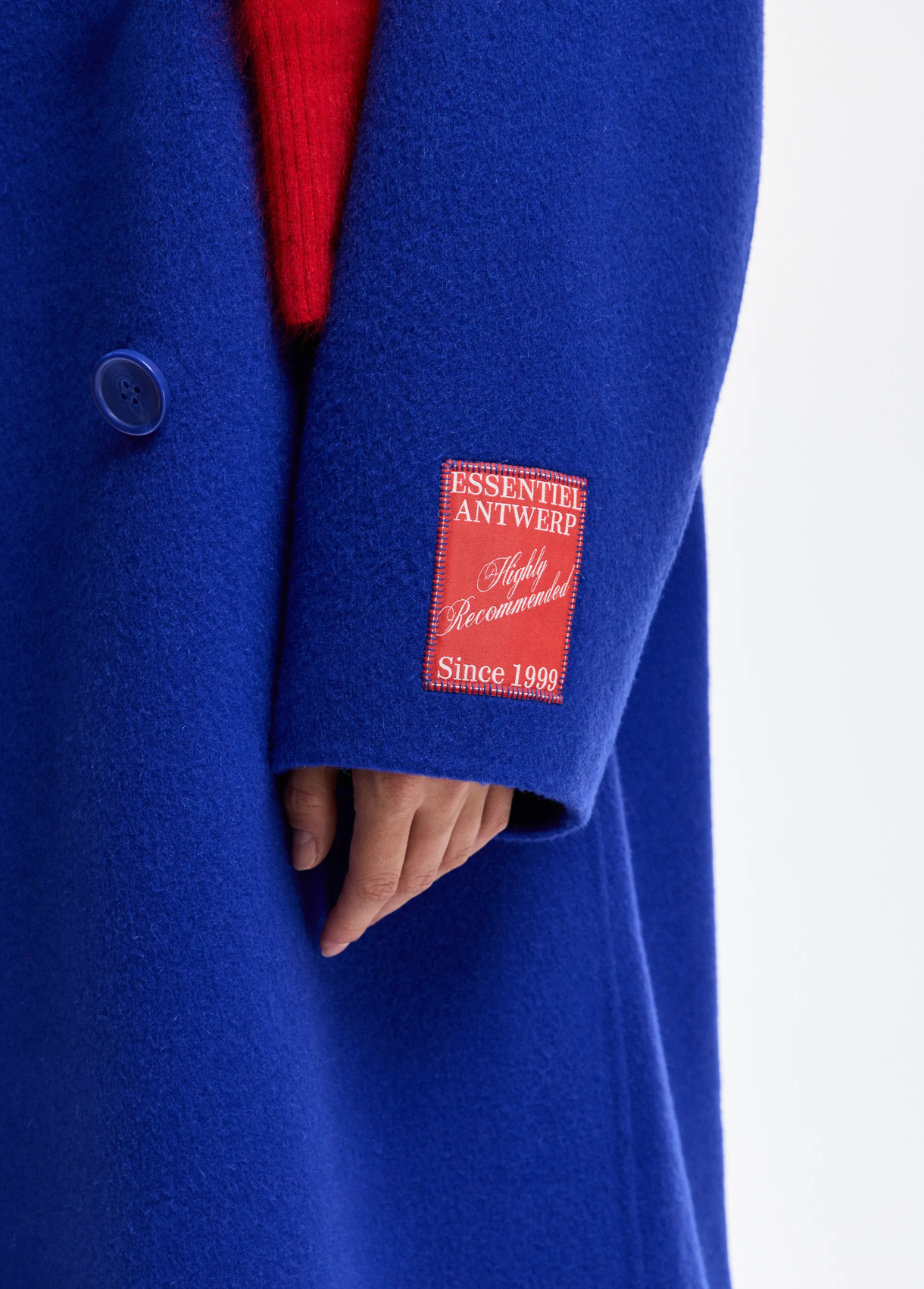 ESSENTIEL ANTWERP Coat "Kelp" indigo ink