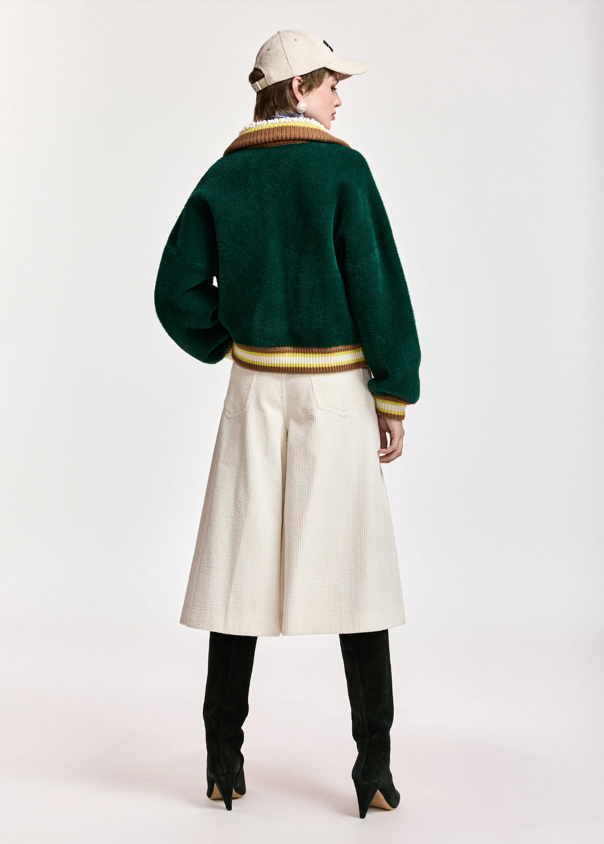 ESSENTIEL ANTWERP Cardigan "Kamore" forest whisper
