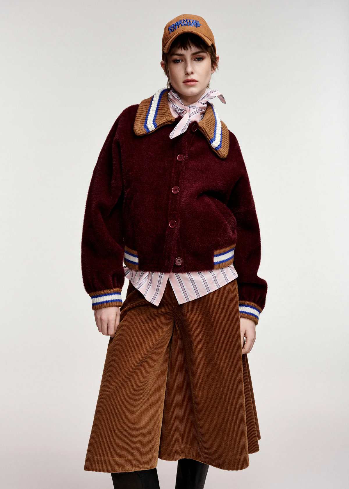 ESSENTIEL ANTWERP Cardigan "Kamore" wine not