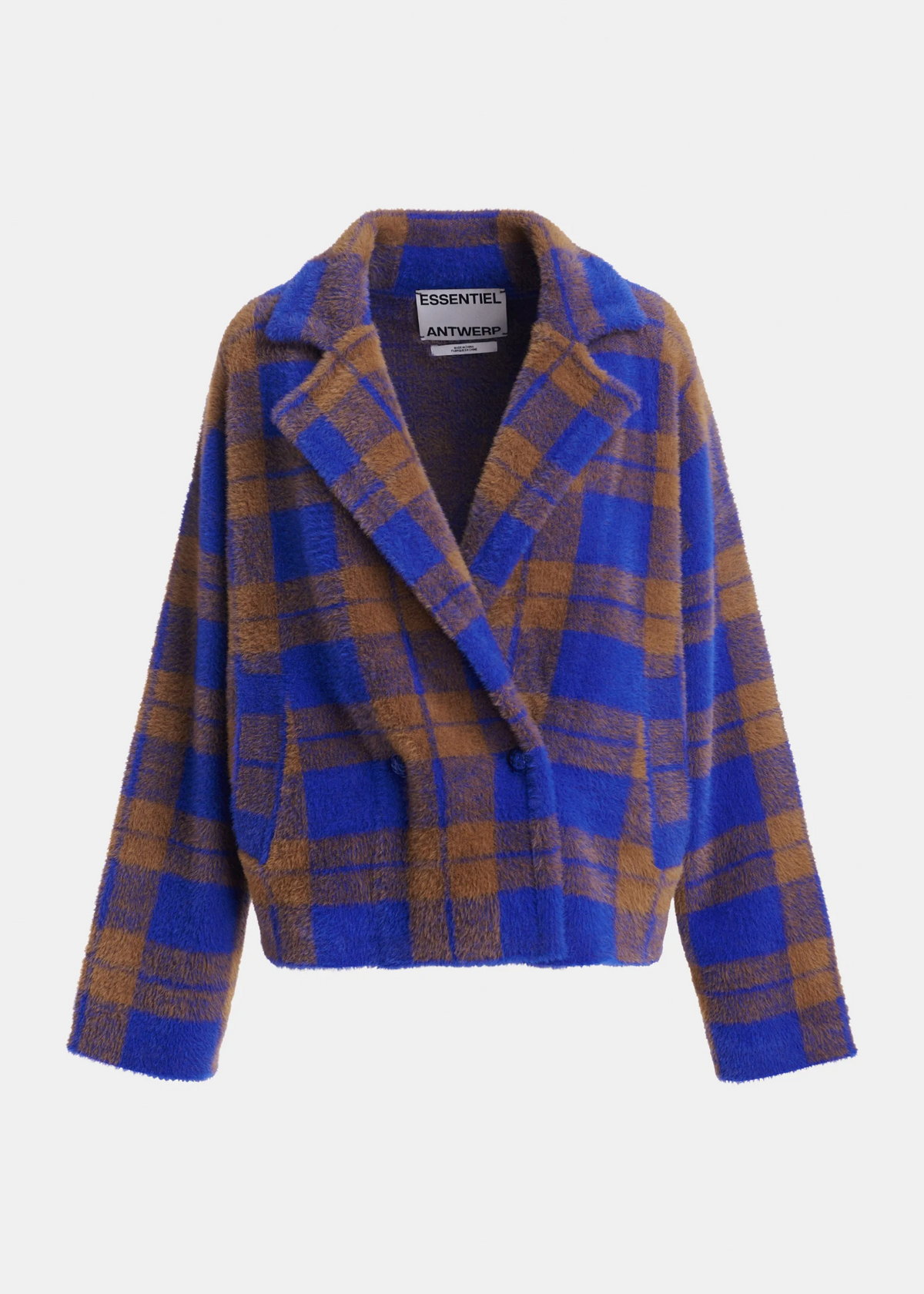 ESSENTIEL ANTWERP Cardigan "Karreau" indigo ink