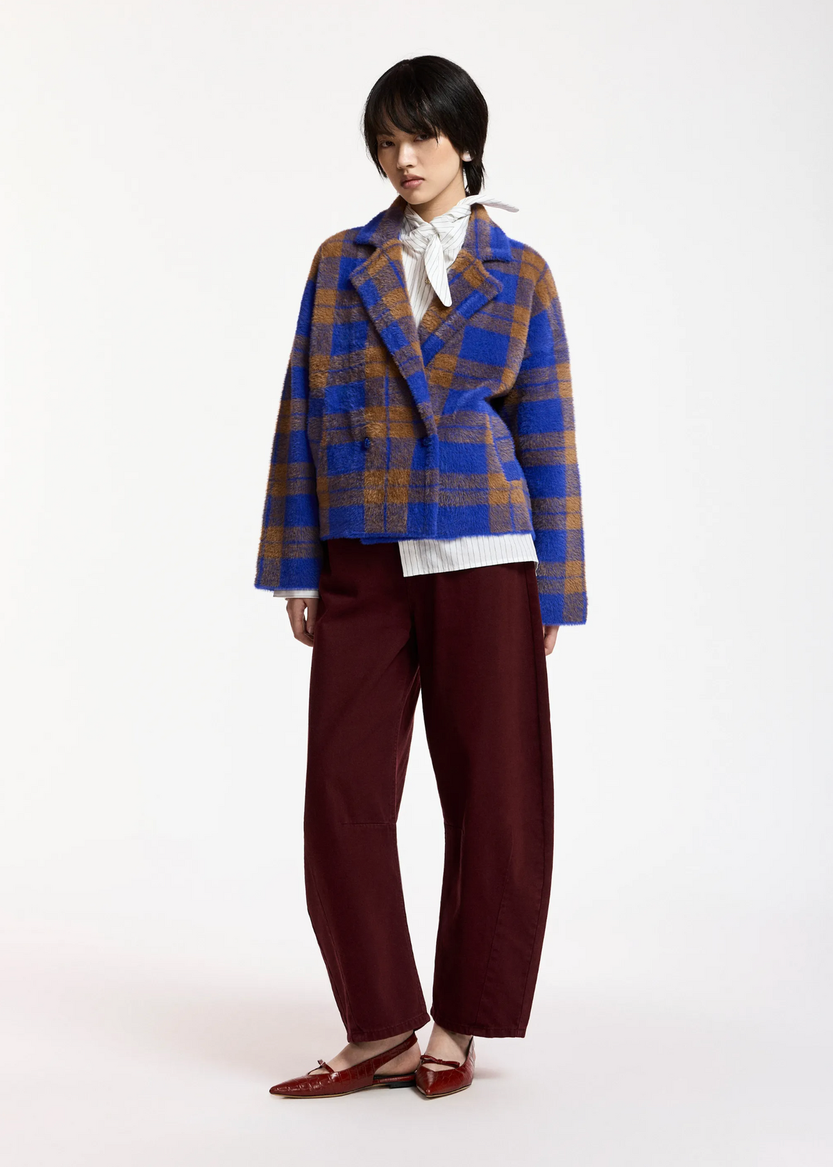 ESSENTIEL ANTWERP Cardigan "Karreau" indigo ink