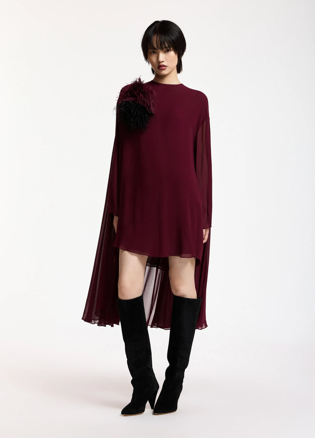 ESSENTIEL ANTWERP Dress "Kaydence" burgundy