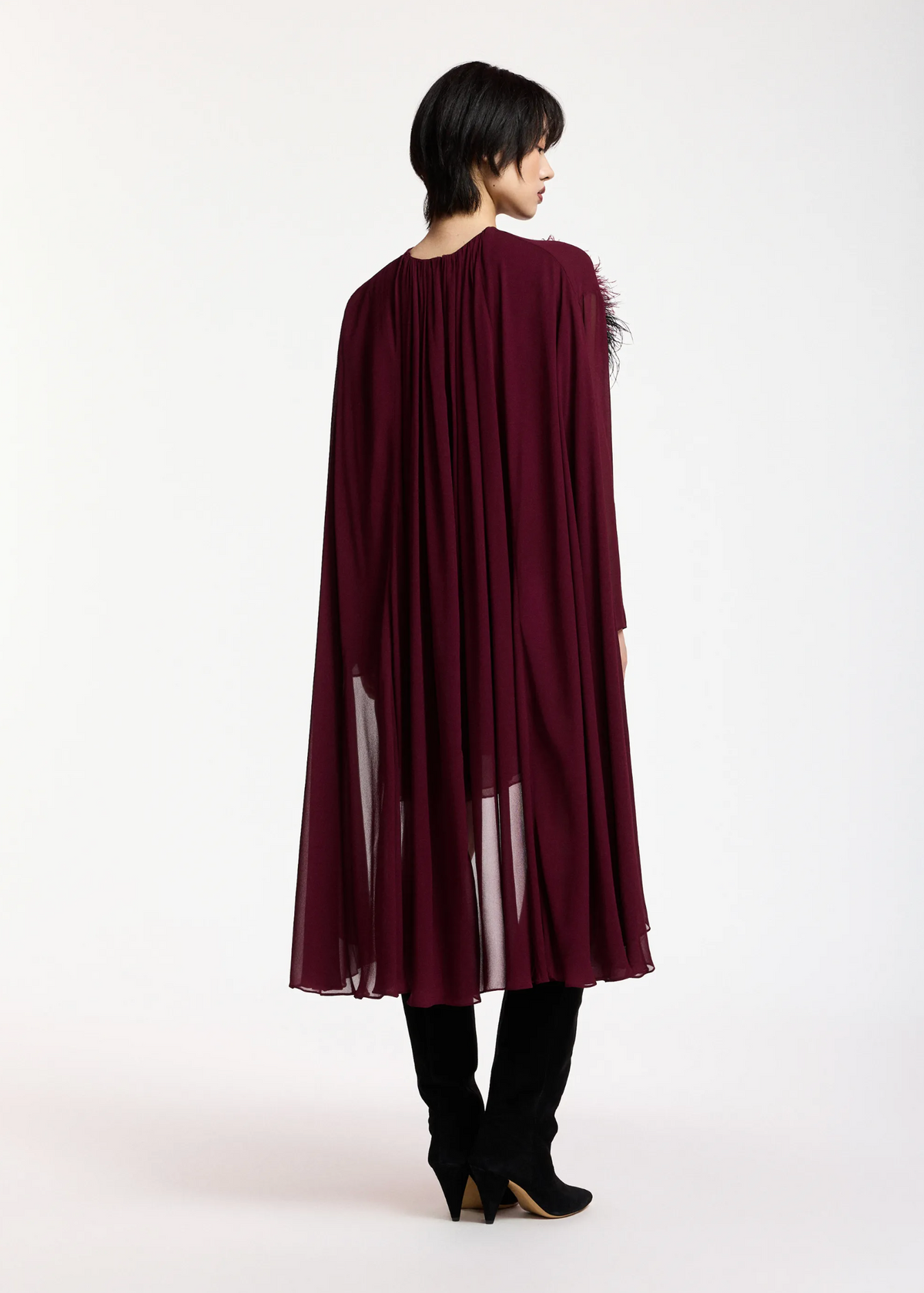 ESSENTIEL ANTWERP Dress "Kaydence" burgundy