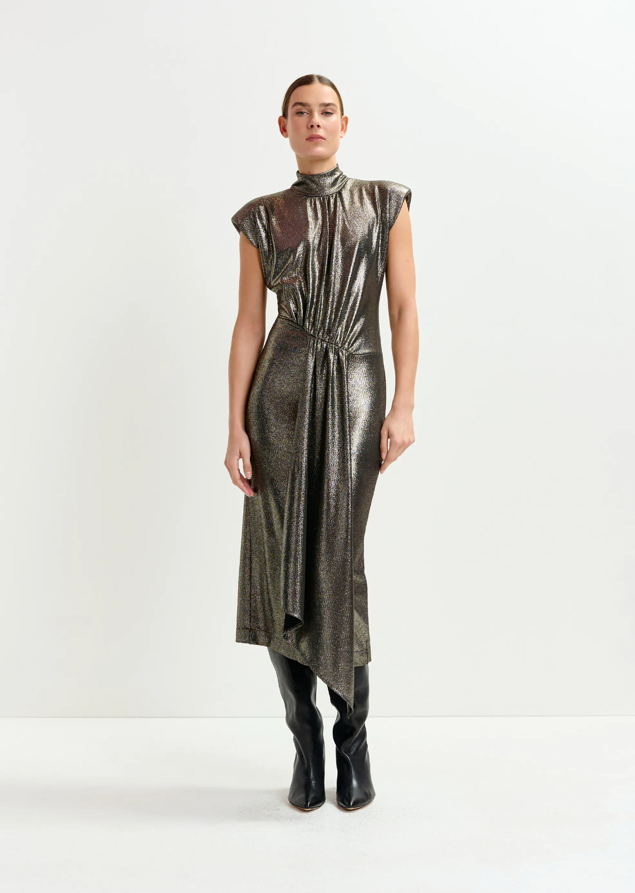 ESSENTIEL ANTWERP Dress "Iquarius" gold