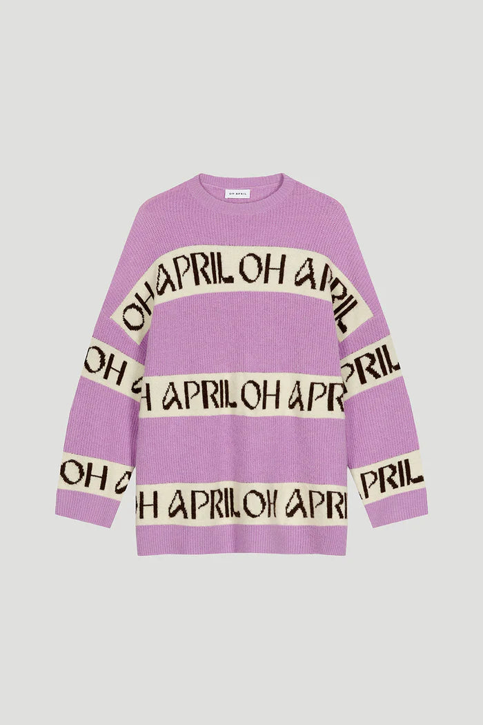 Oh April Sweater Knit "Billie" bright lilac